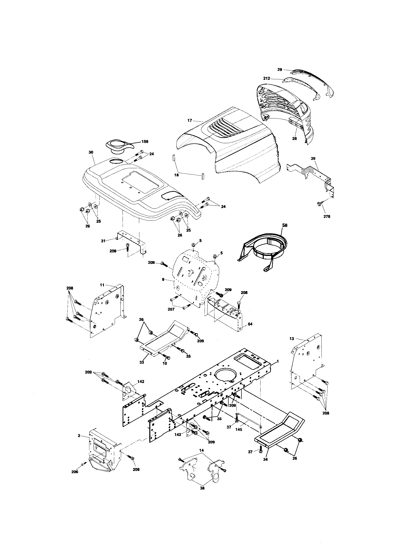 Ryobi 96016000401 chassis diagram