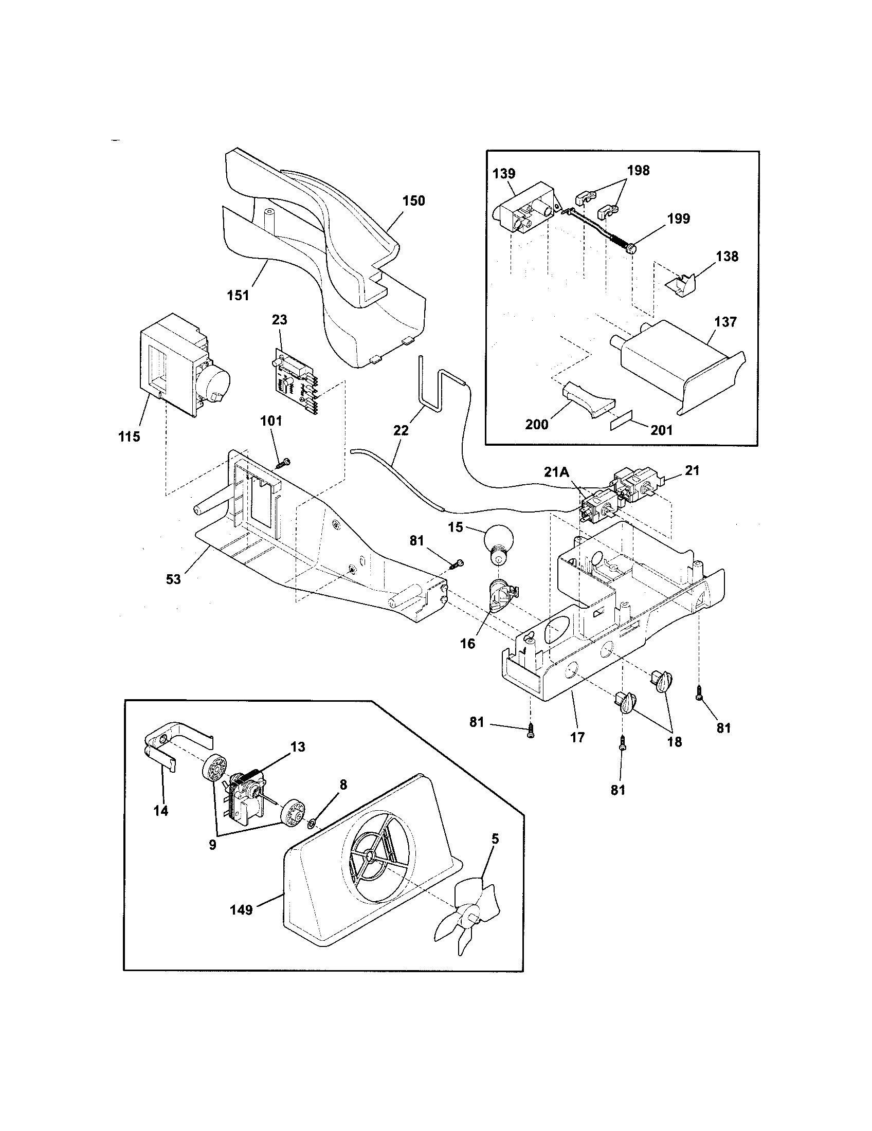 Frigidaire GLRS233ZDW4 controls diagram