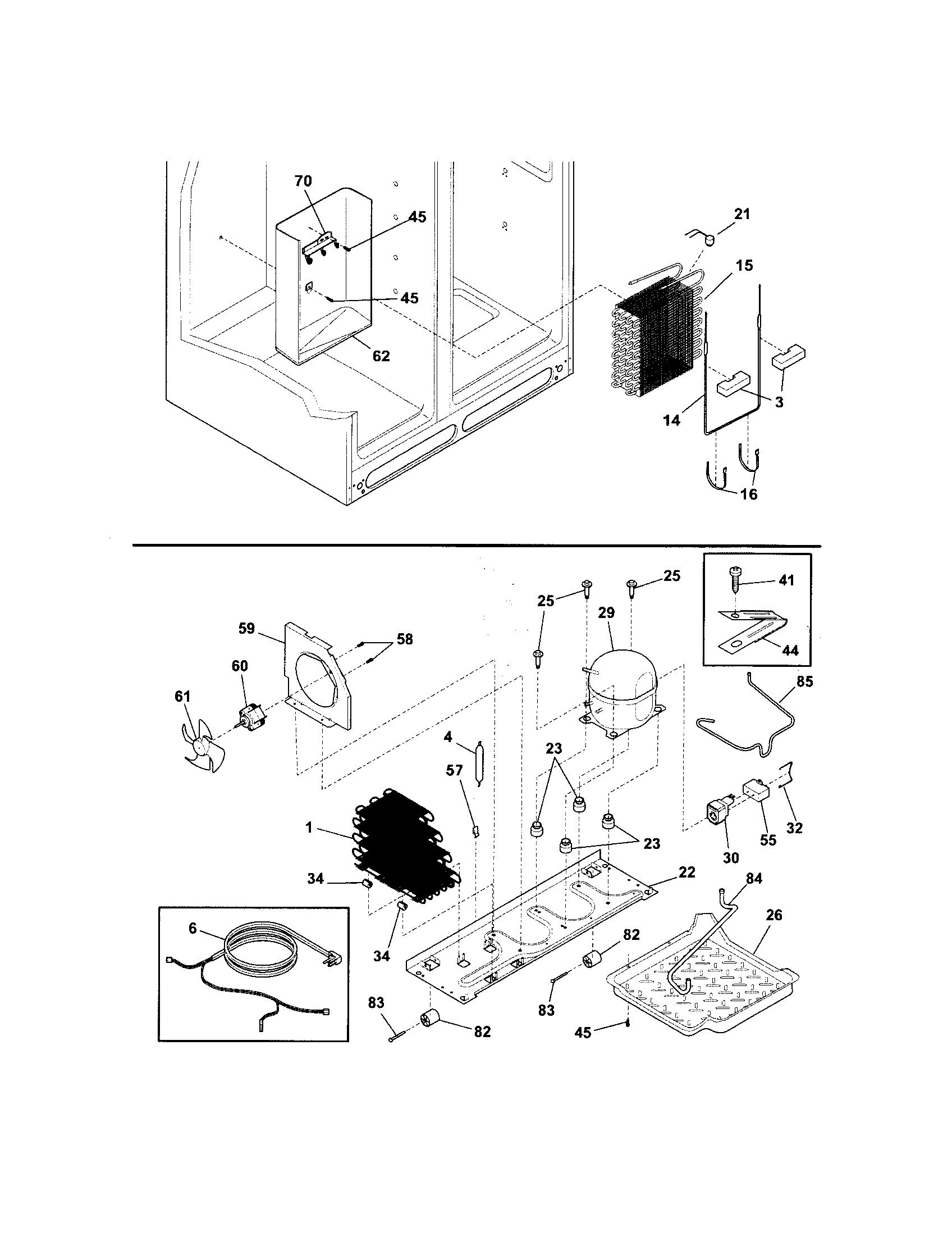 Frigidaire GLRS233ZDW4 system diagram