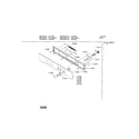 Bosch HBN755AUC/01 fascia panel diagram
