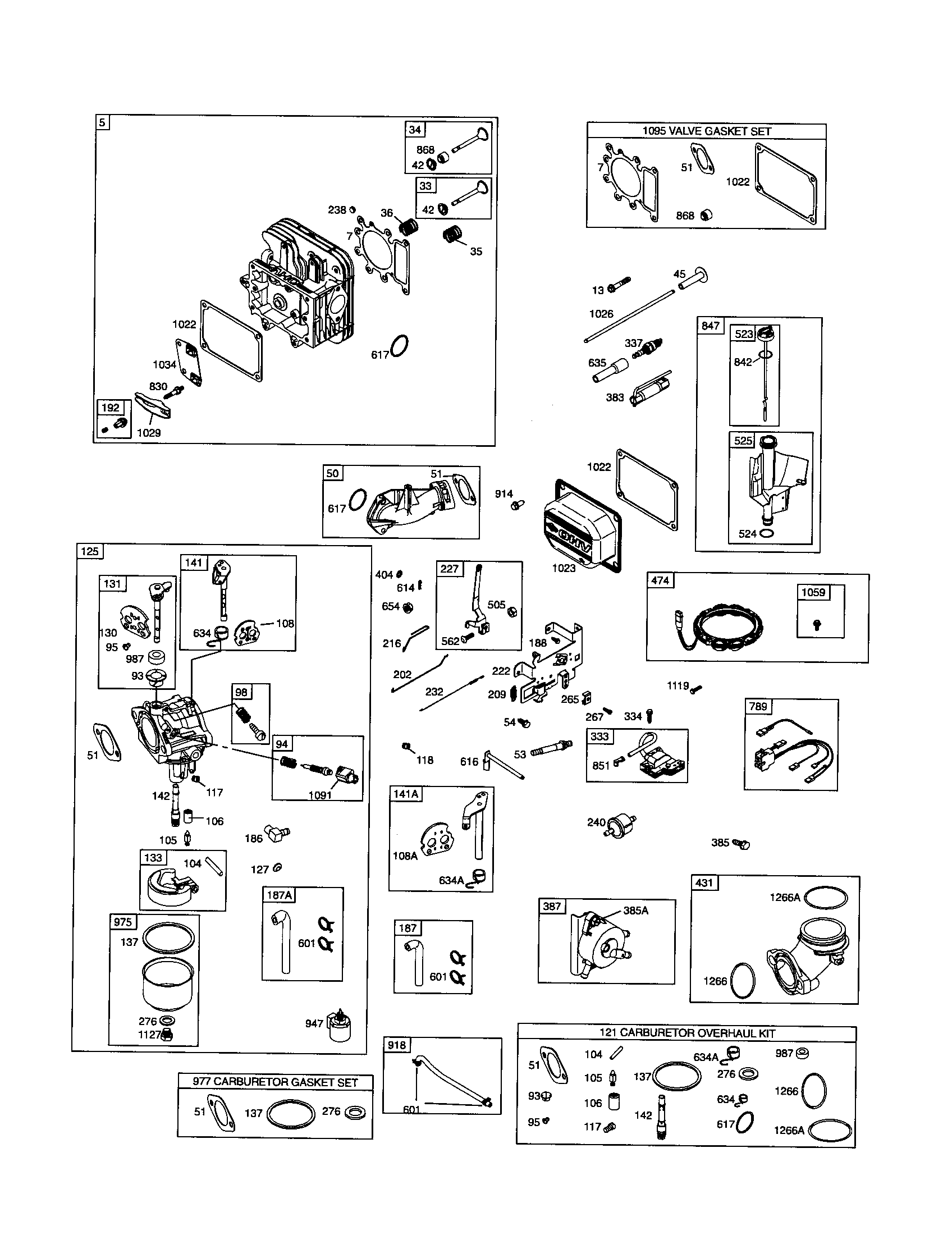 Craftsman 917273637 cylinder-head/carburetor diagram