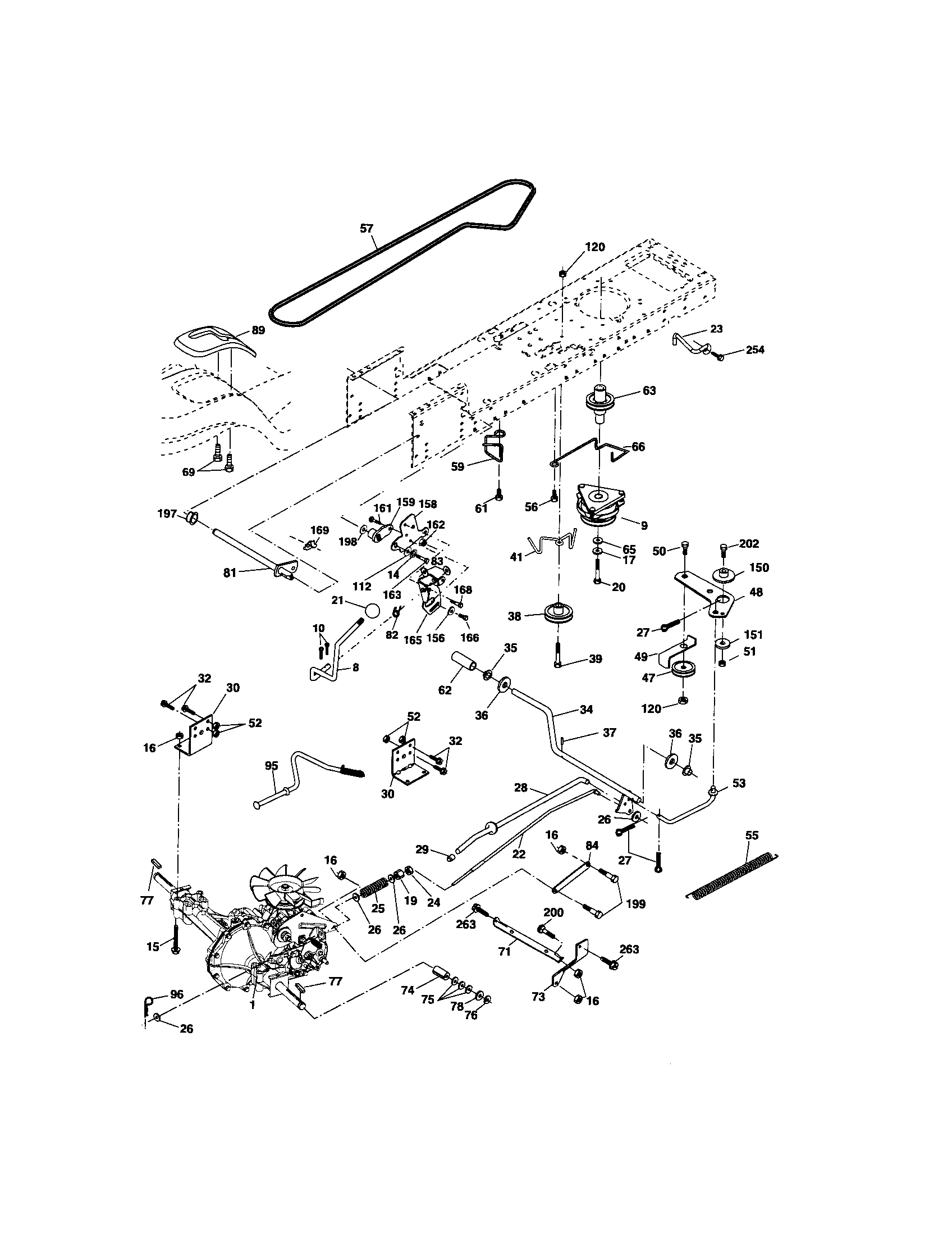 Craftsman 917275684 ground drive diagram