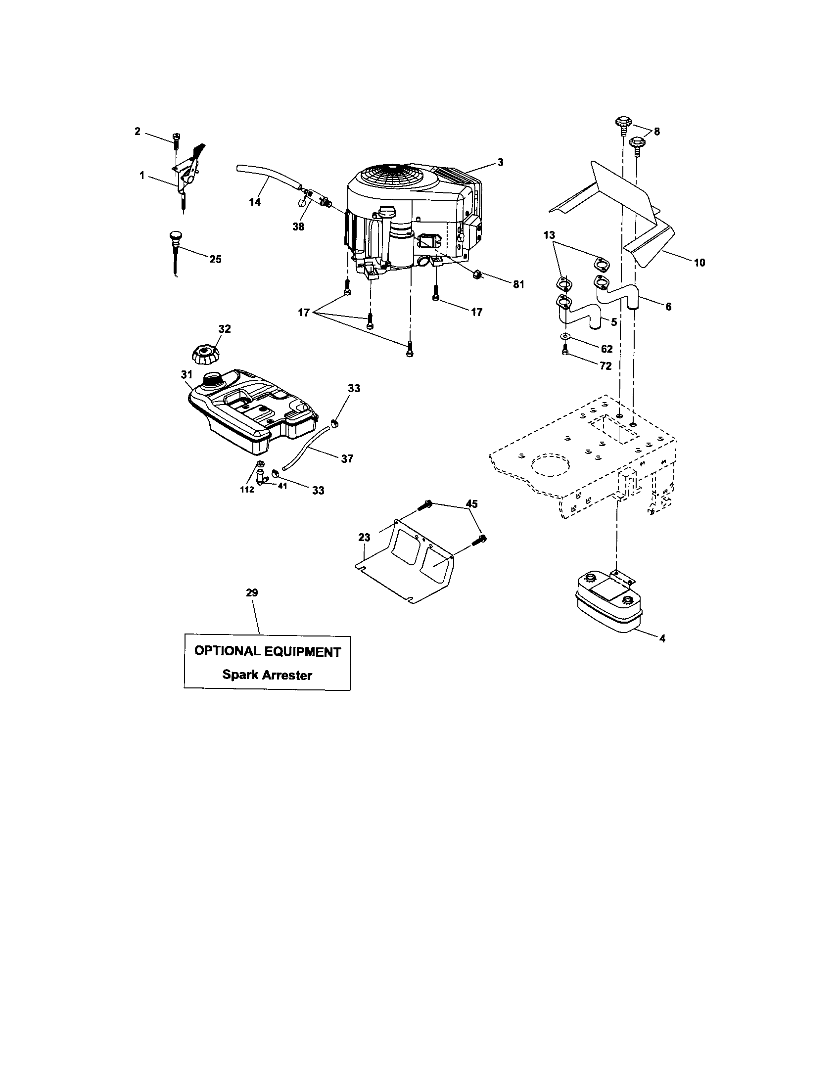 Craftsman 917275684 engine diagram