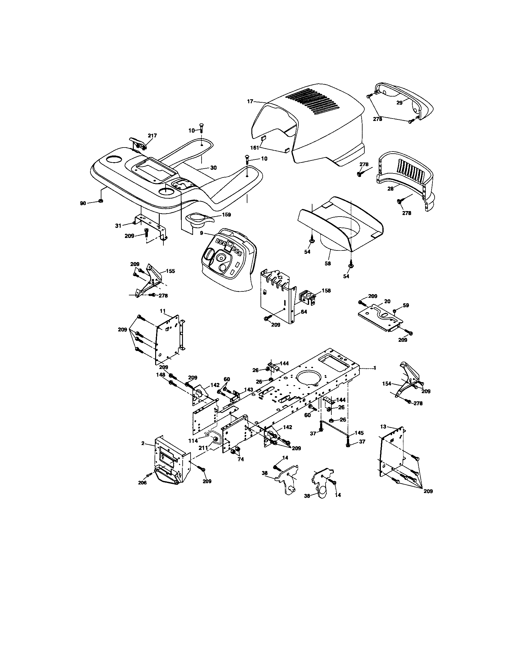 Craftsman 917275632 chassis diagram