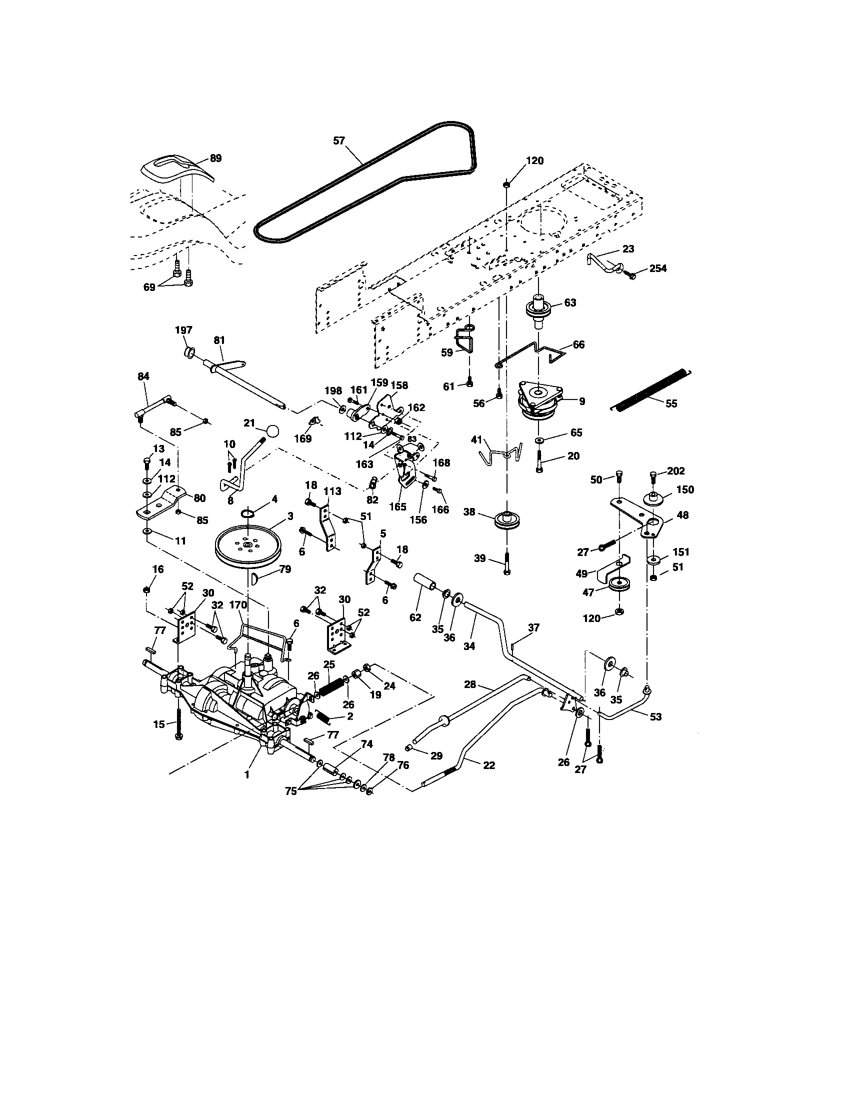Craftsman 917275632 ground drive diagram