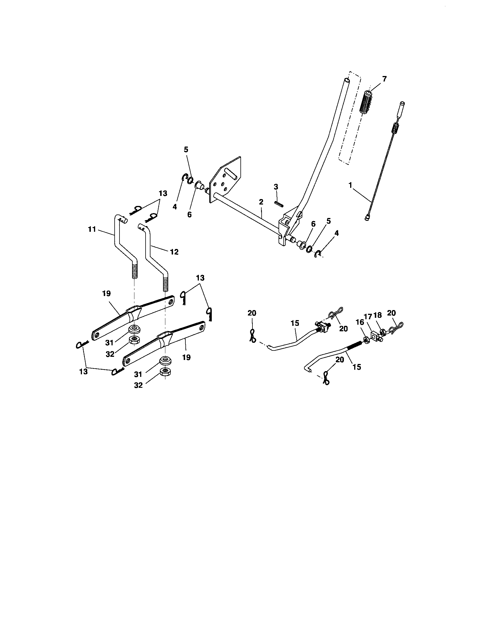 Craftsman 917275632 lift assembly diagram