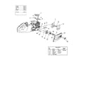 Homelite UT10926 clutch/hand guard/drive case cover diagram
