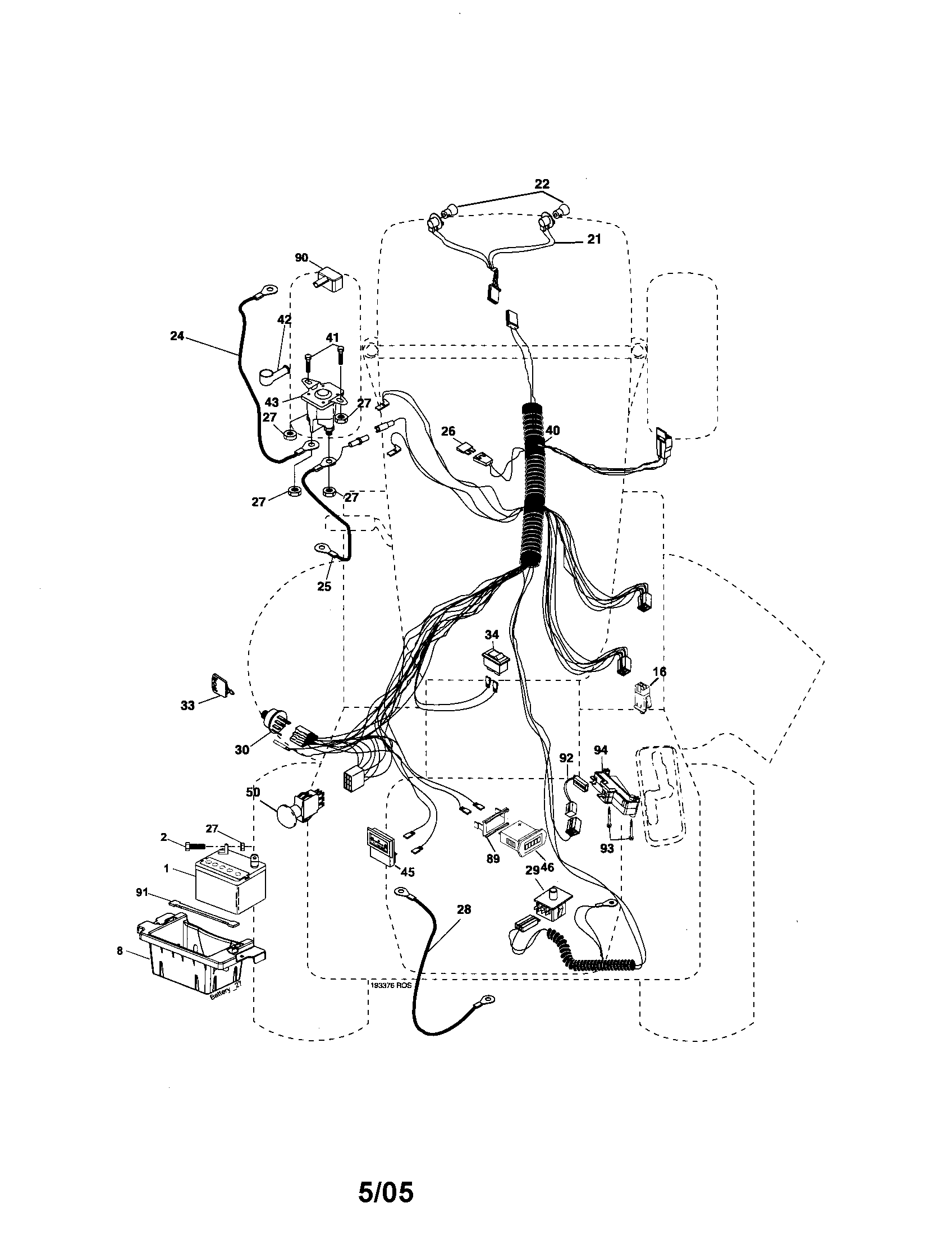 Husqvarna YTH2448 electrical diagram