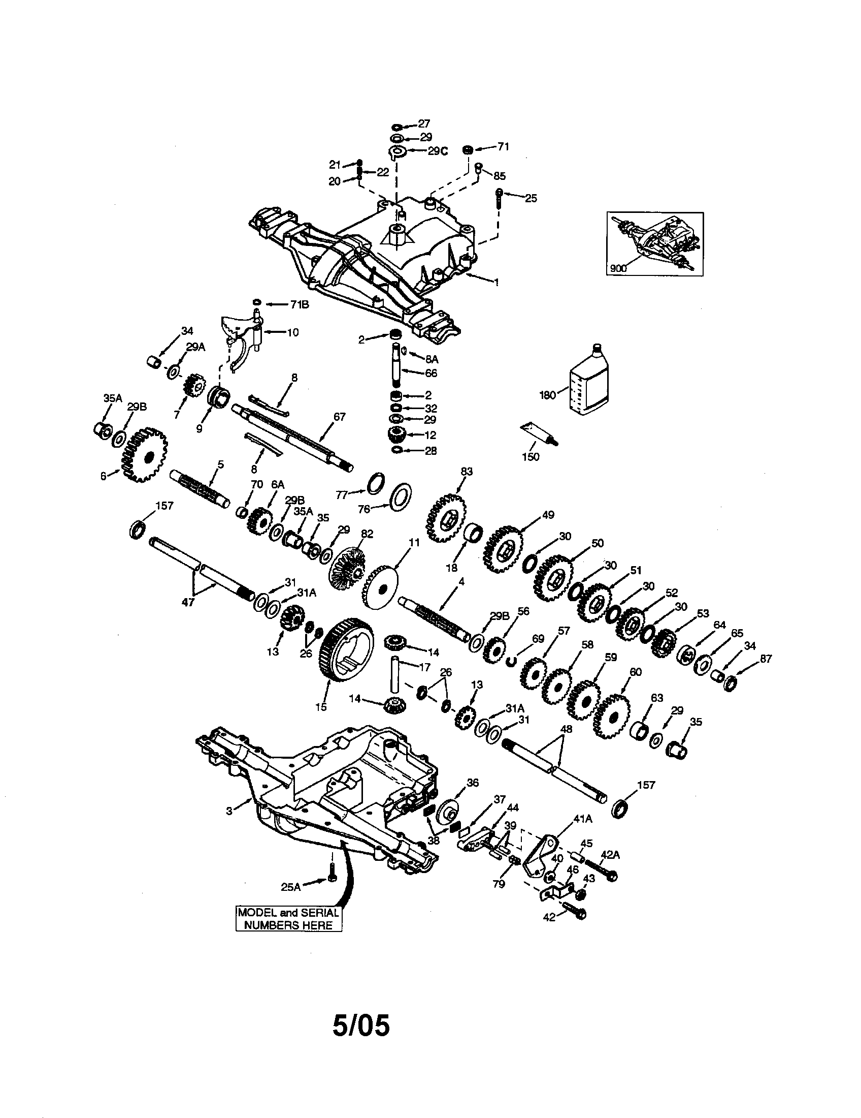 Southern States SO15538LT transaxle diagram