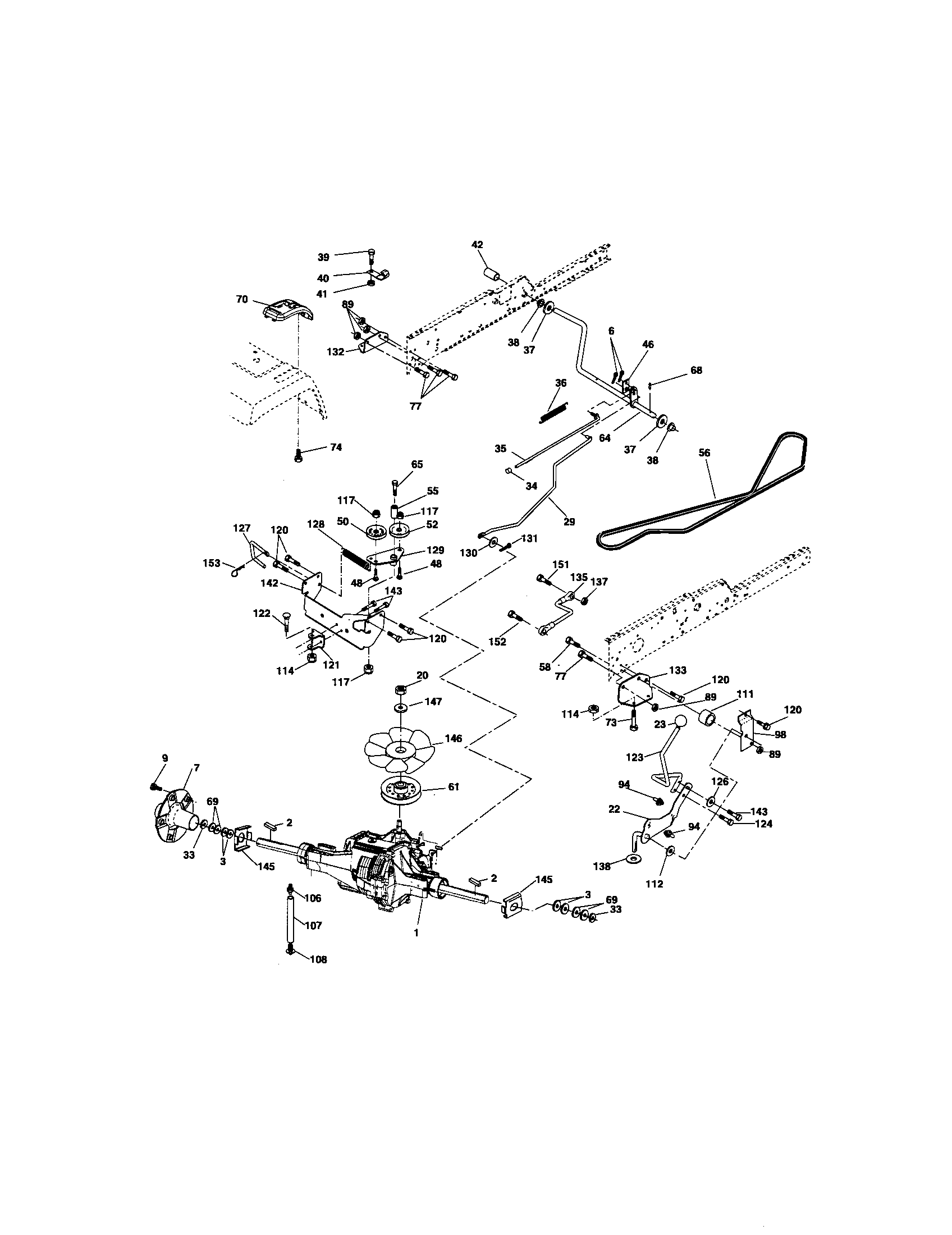 Craftsman 917276102 ground drive diagram