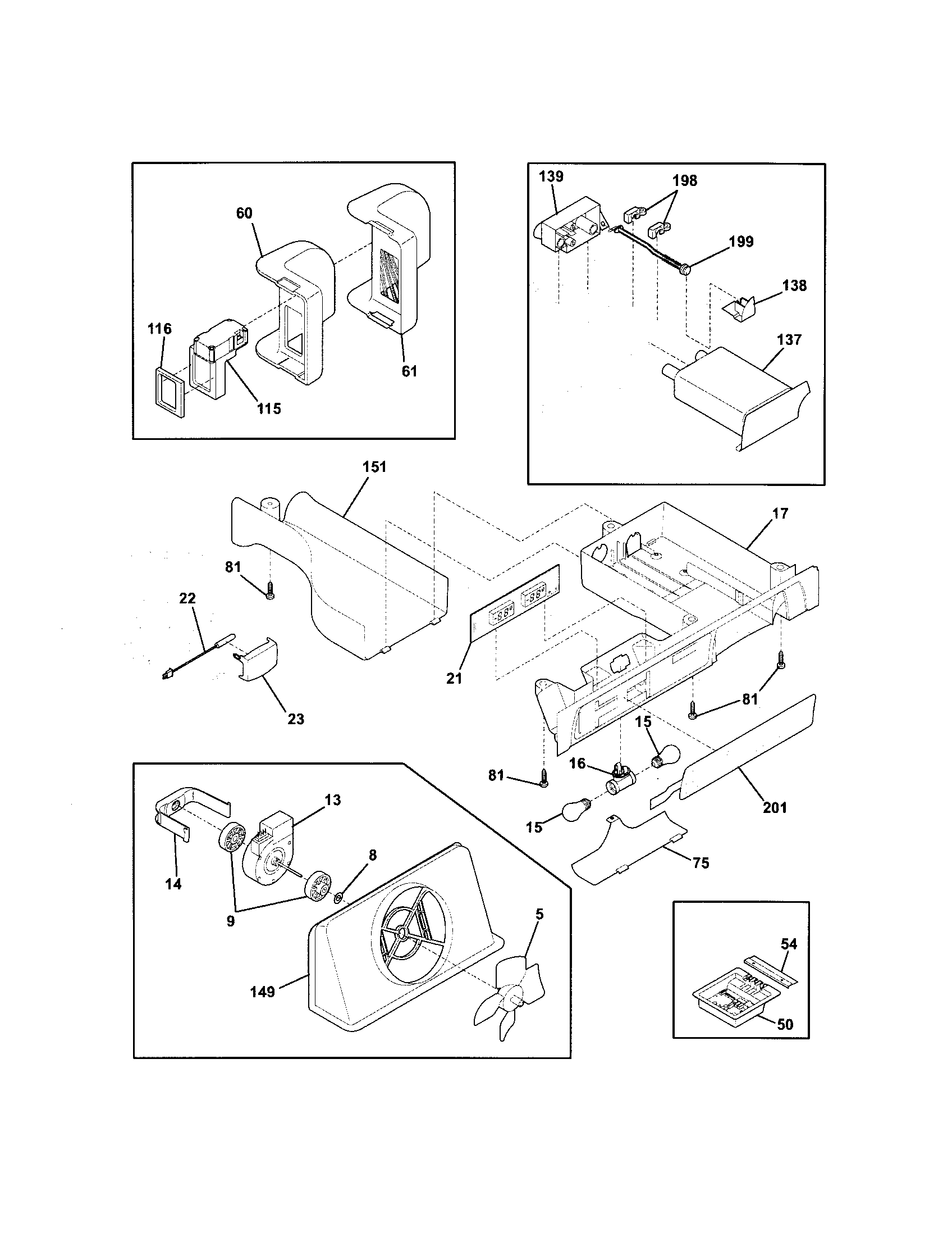 Frigidaire GHSC239DB5 controls diagram