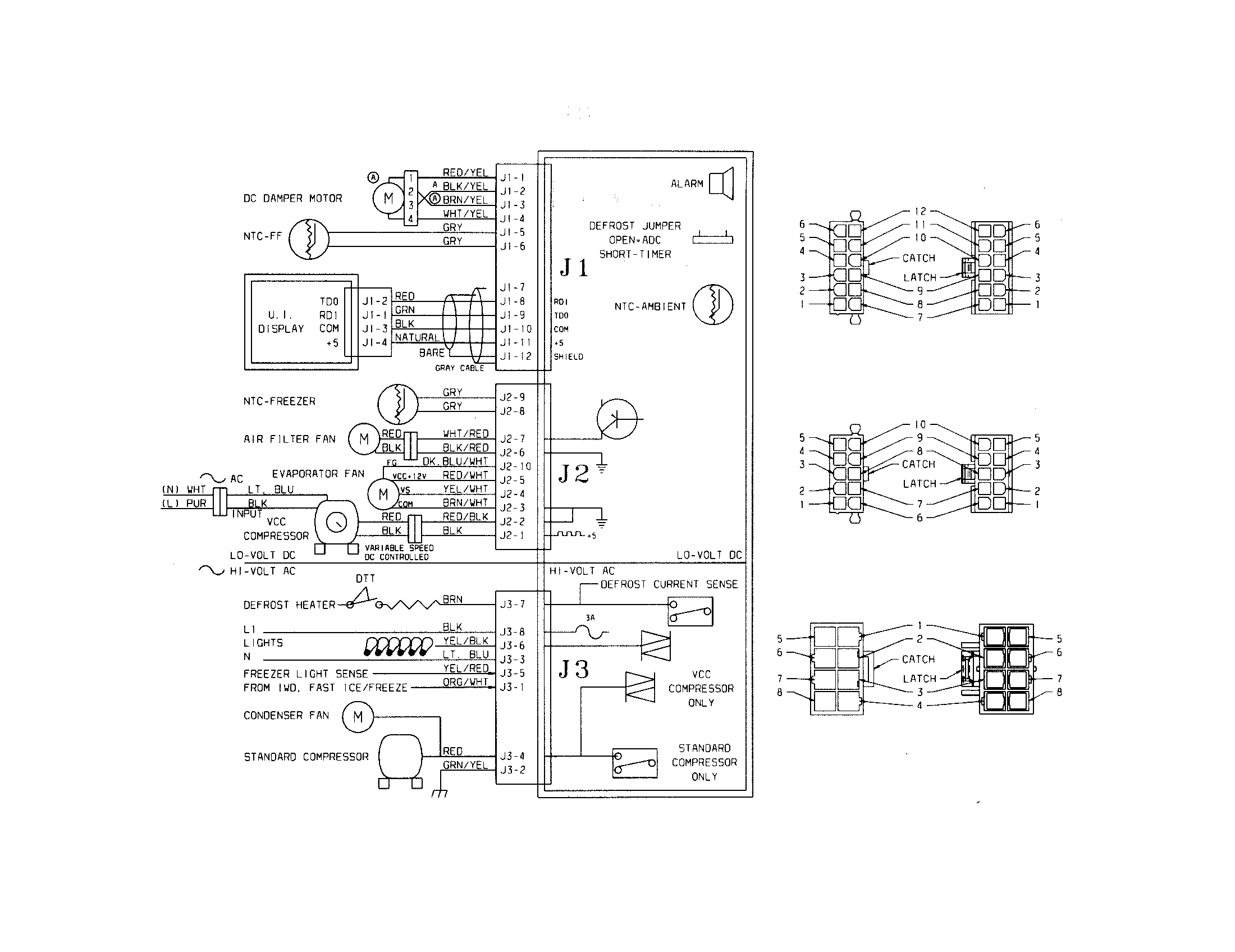 Frigidaire GHSC239DB5 wiring schematic diagram