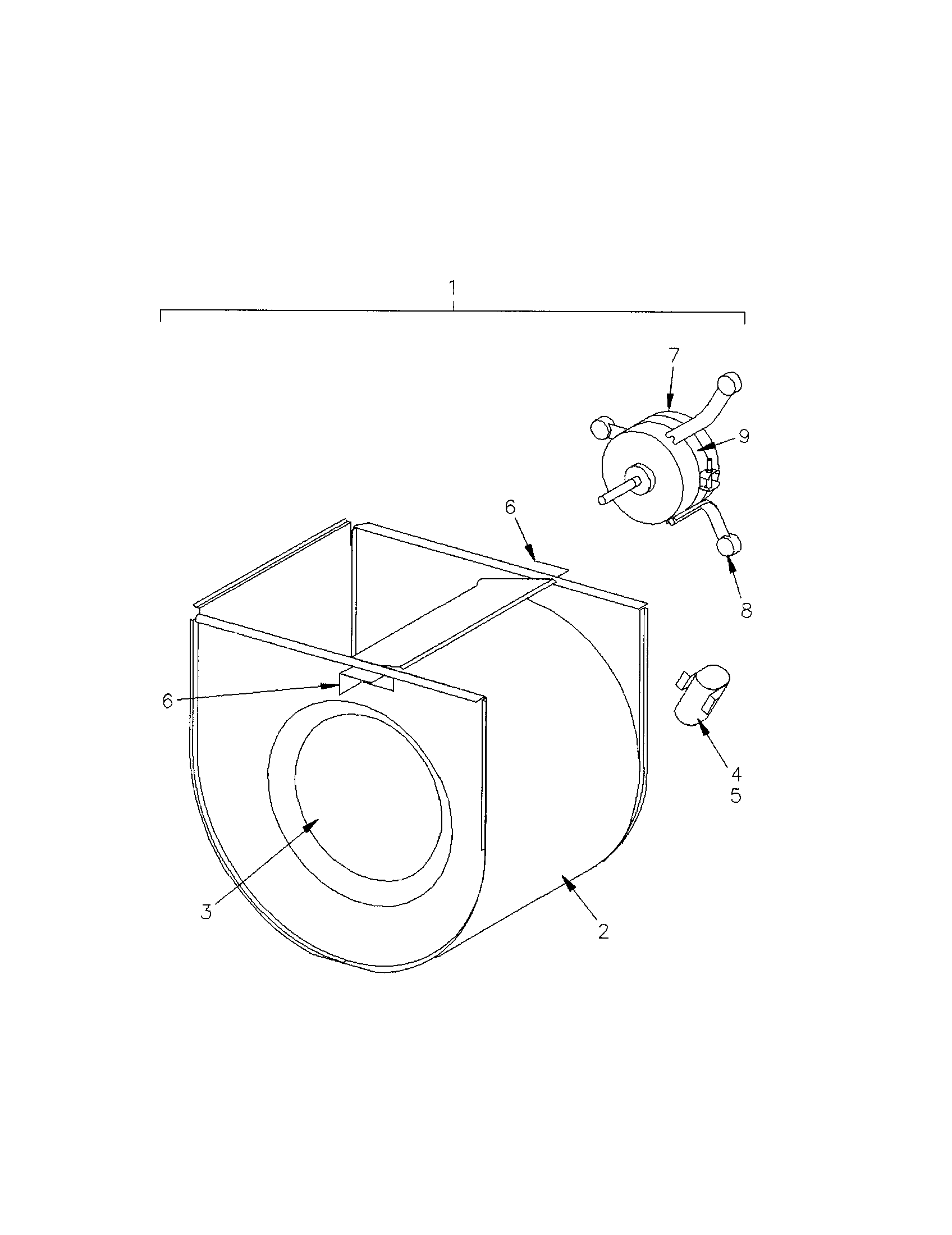 Trane TWE042P13FB0 blower assembly - 75002751 diagram