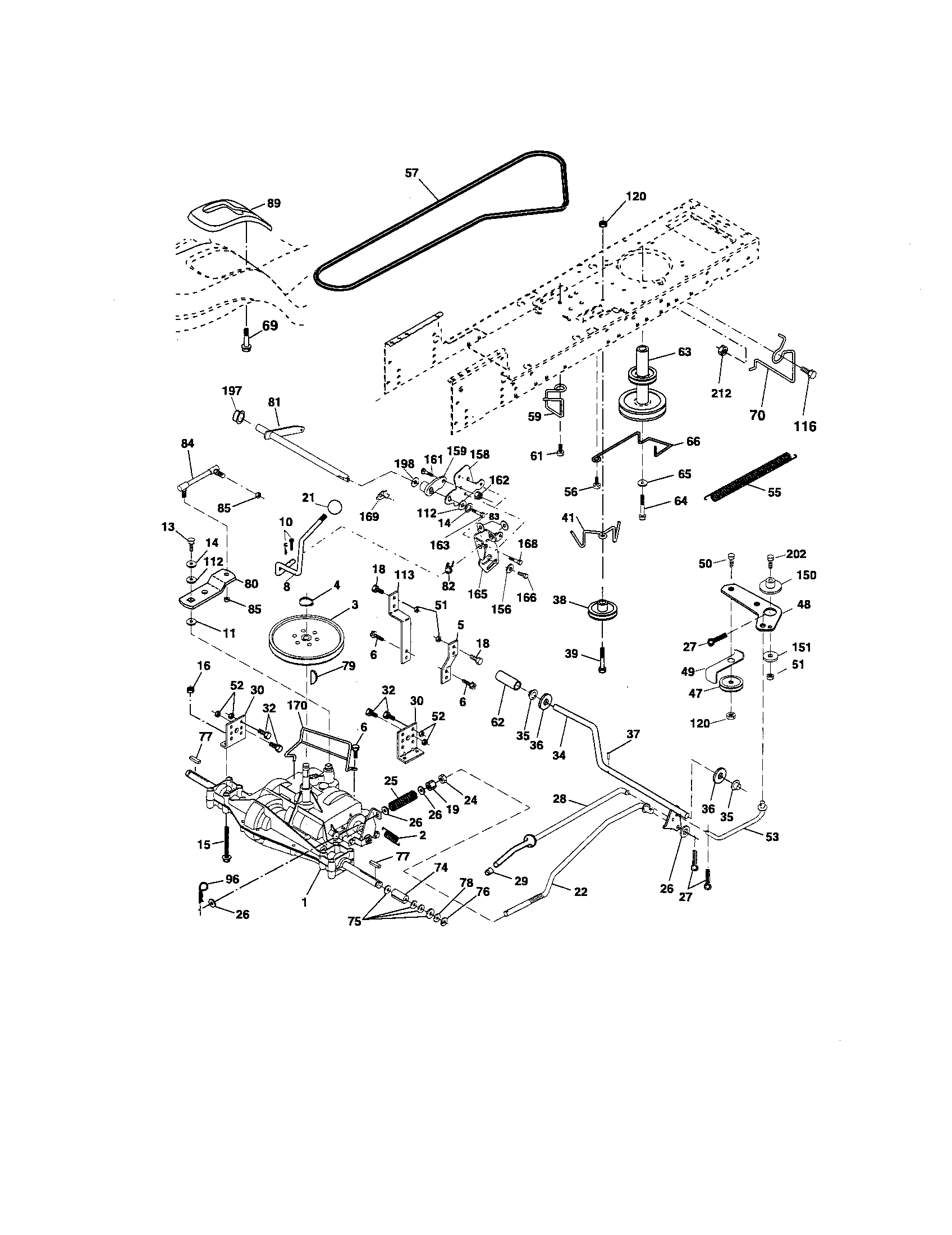 Craftsman 917275751 ground drive diagram