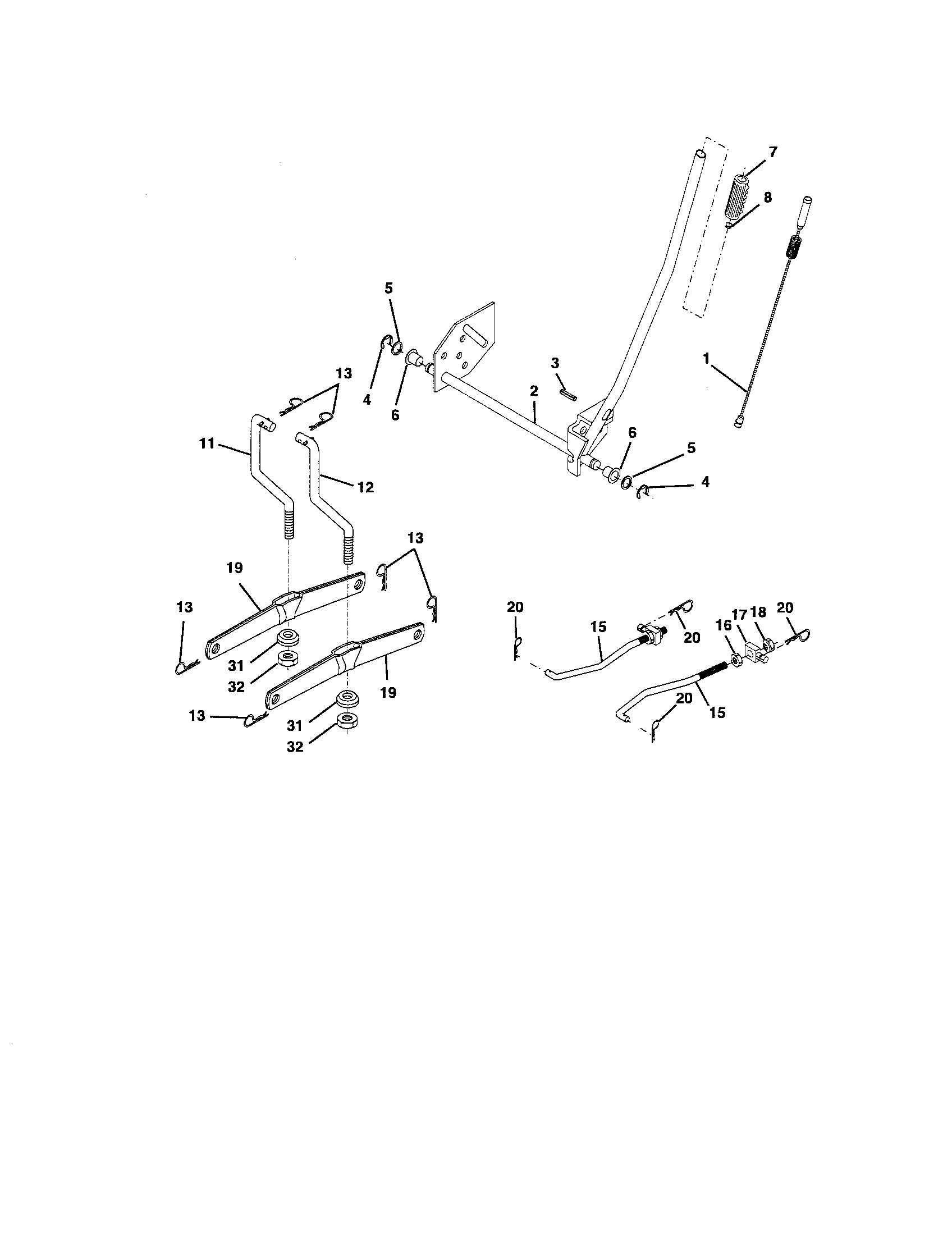 Craftsman 917275751 lift assembly diagram
