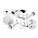 Craftsman 917376691 wheels/tires/bag/gearcase diagram