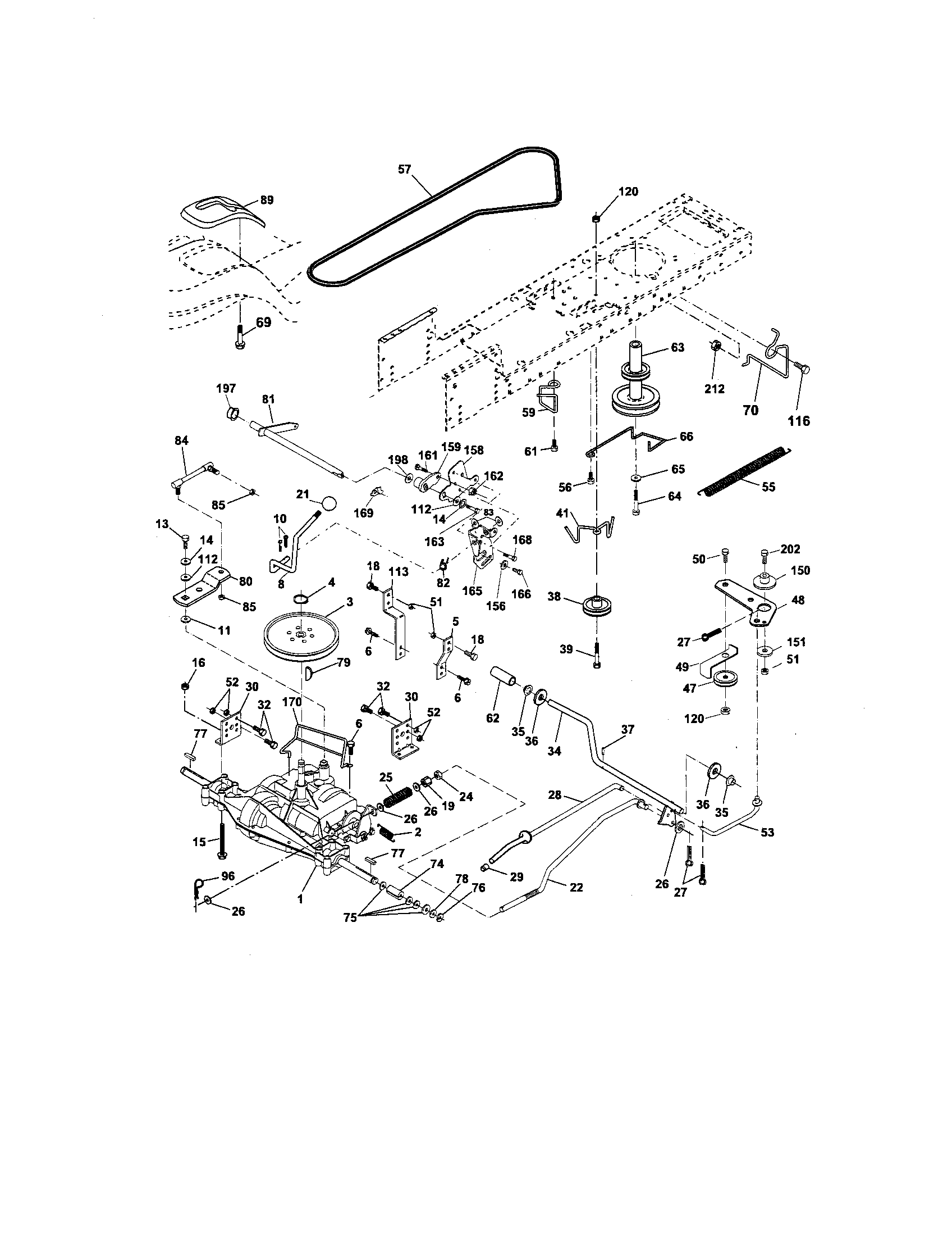Craftsman 917275750 ground drive diagram