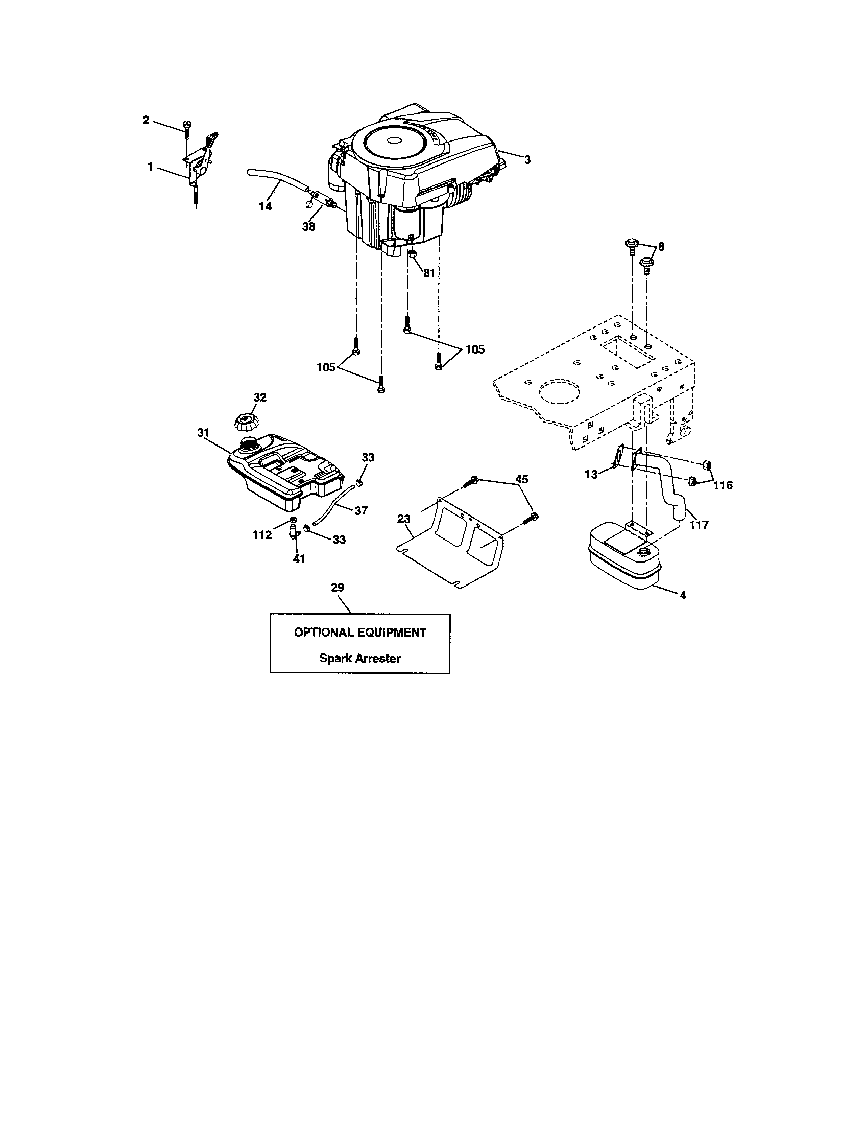 Craftsman 917274660 engine diagram
