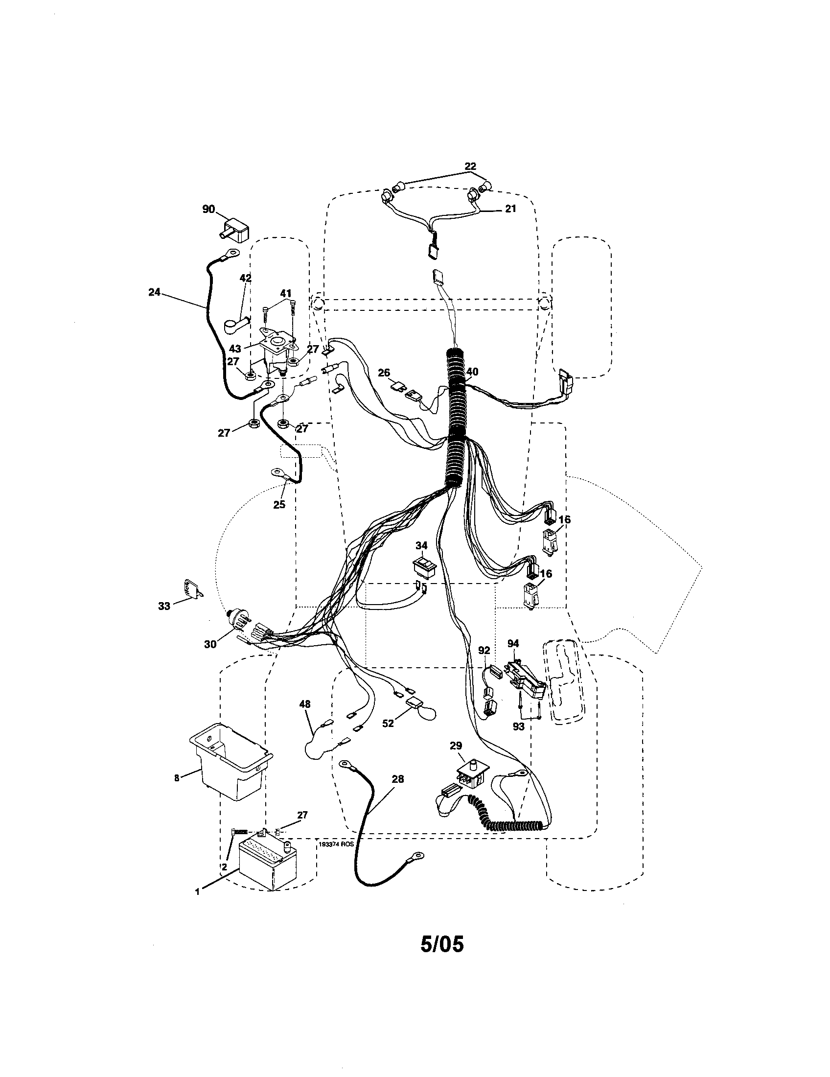 Craftsman 917274352 electrical diagram