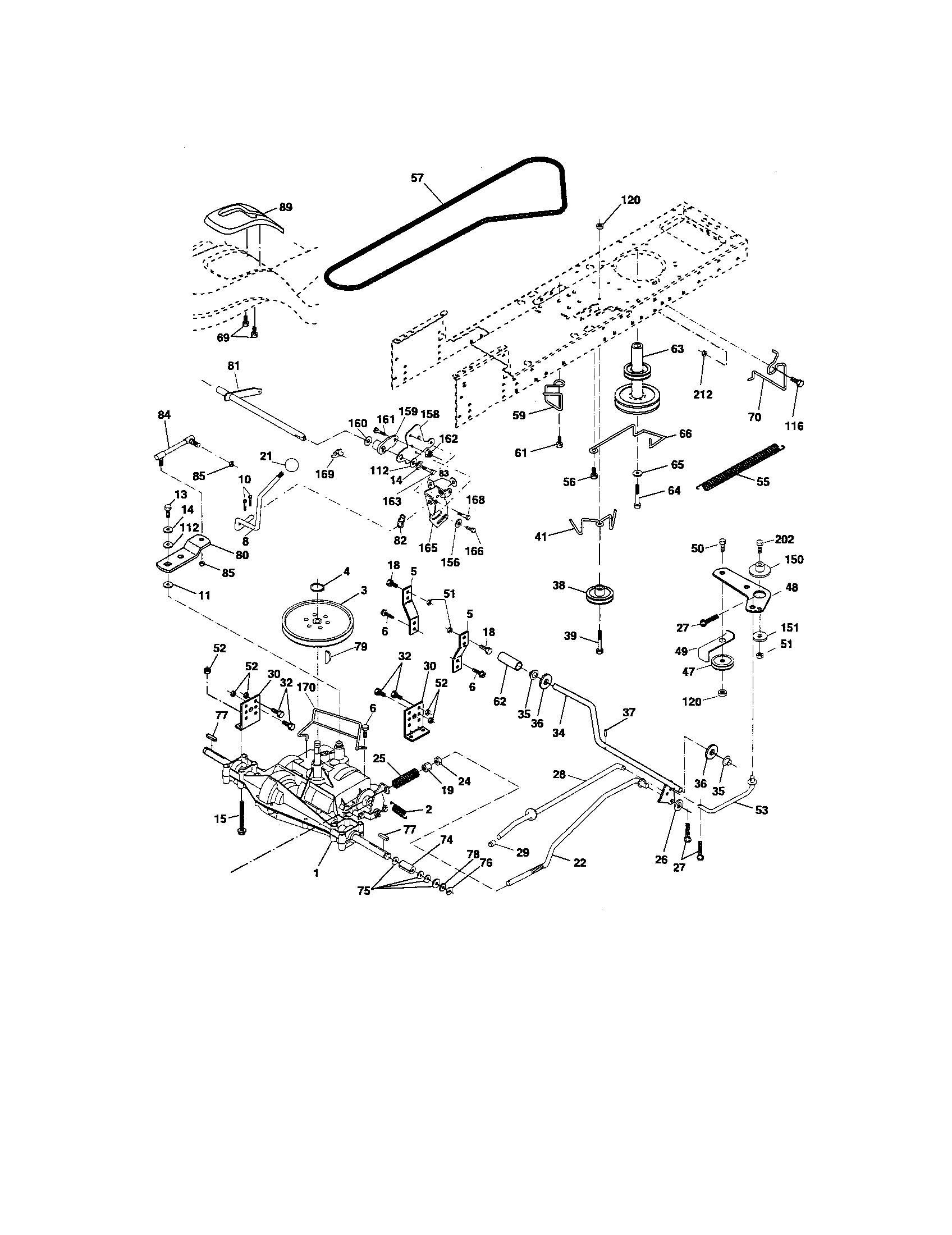 Craftsman 917274352 ground drive diagram
