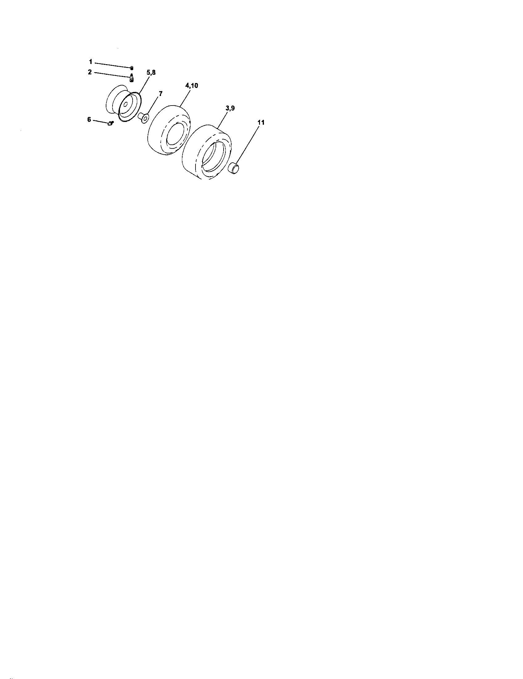 Craftsman 917274352 wheels and tires diagram