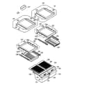 LG LRBN22514WW refrigerator shelves assembly diagram
