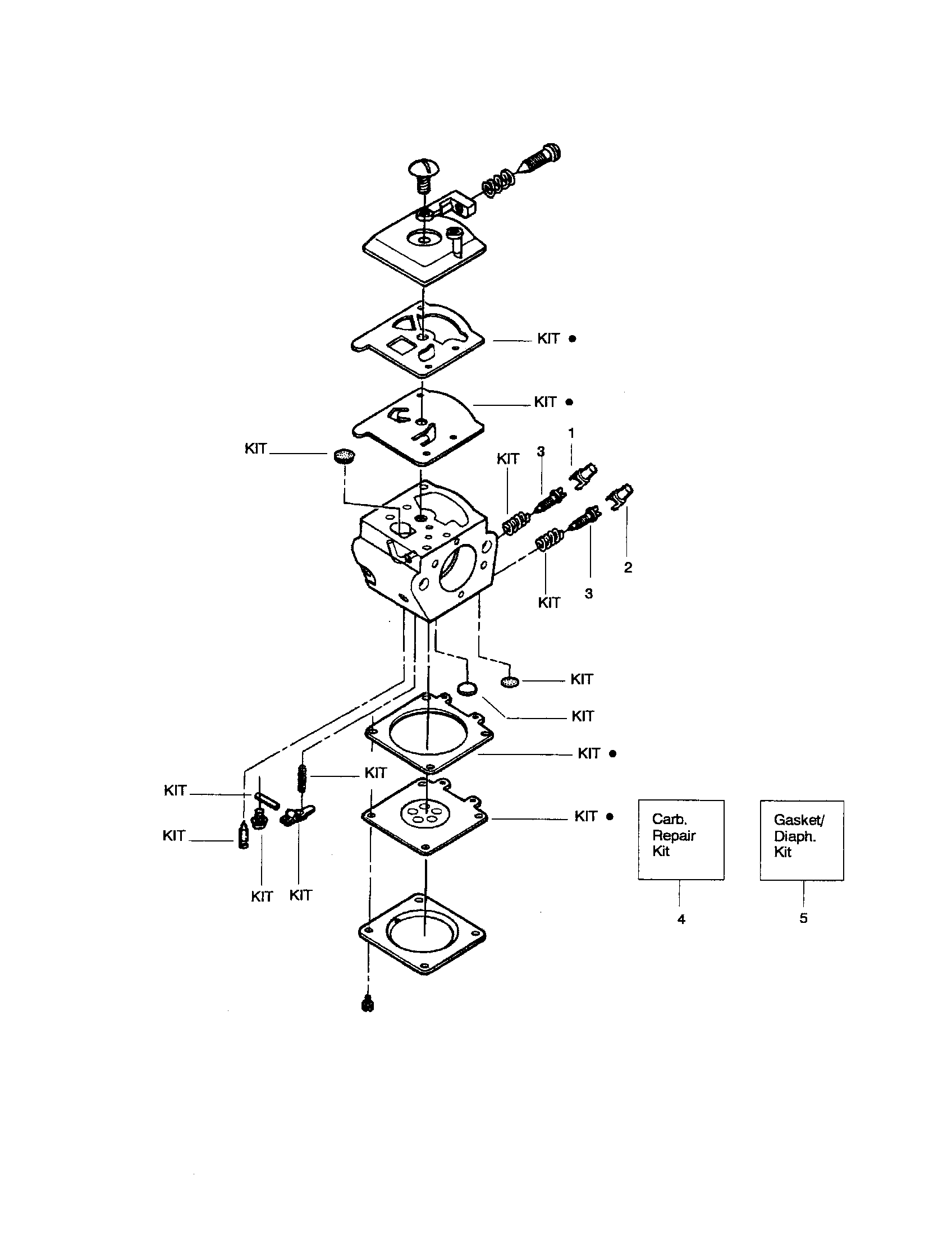 Craftsman 358350202 carburetor - 530071492 (wt-610) diagram