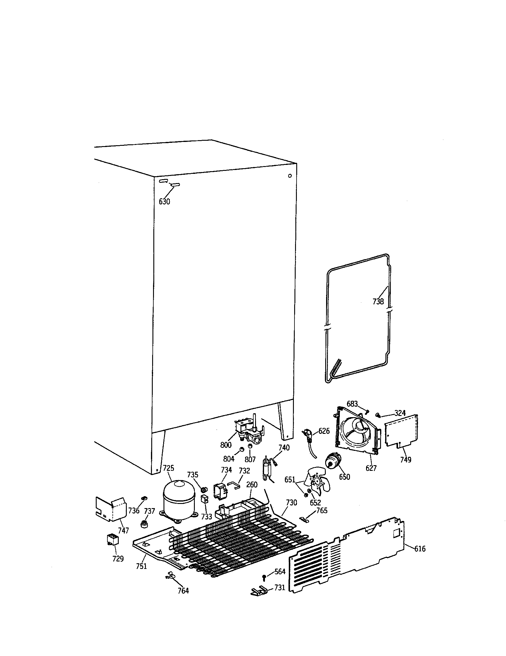 Kenmore 3639562624 unit assembly diagram