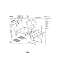 Bosch HGS245UC/01 maintop assembly diagram