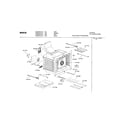 Bosch HGS245UC/01 oven cavity components diagram