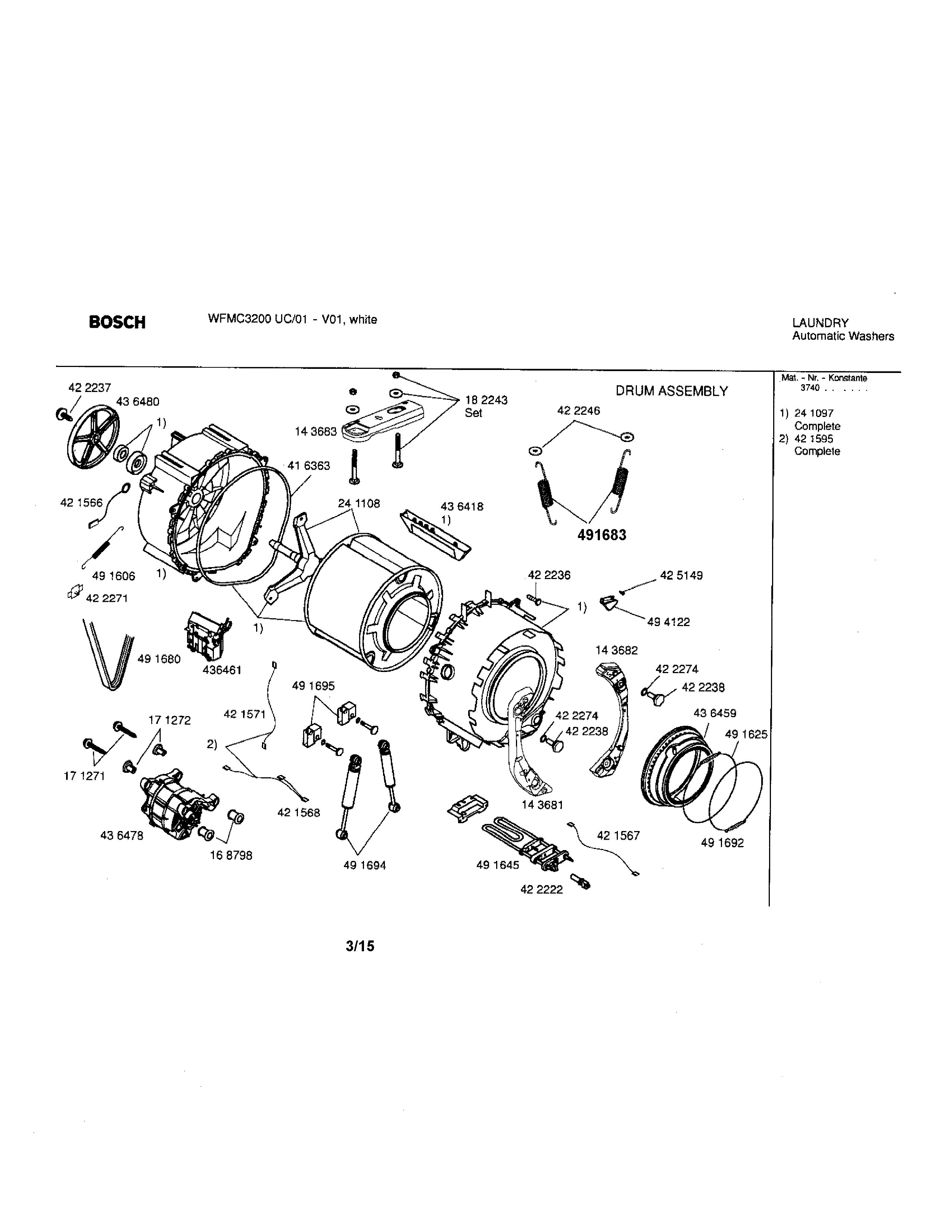 Bosch WFMC3200UC/01 pump assembly diagram