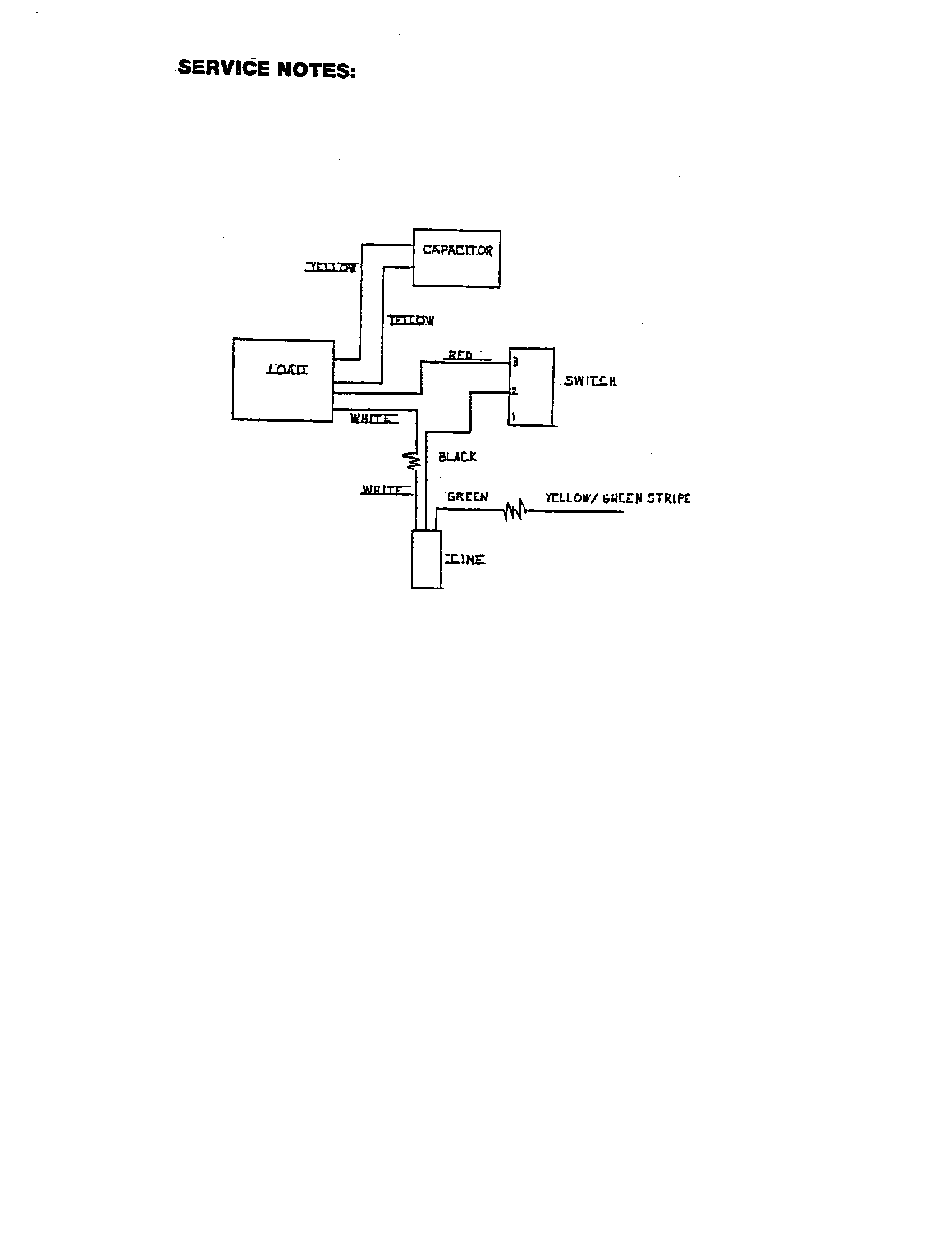 Ryobi BG800 service notes diagram