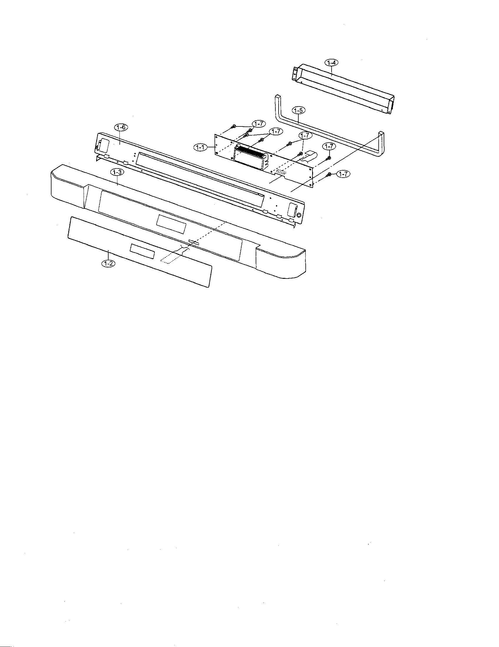 Sharp KB-6015KW control panel diagram
