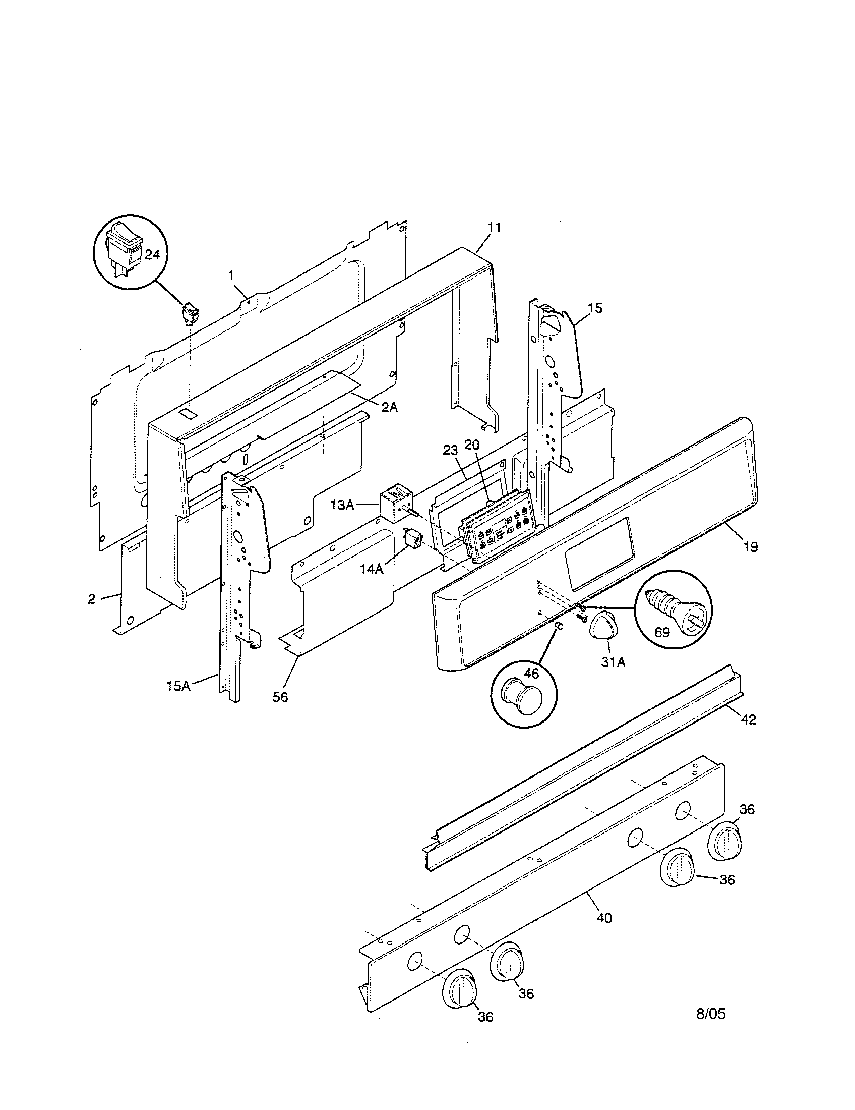 Kenmore 79075727992 backguard diagram