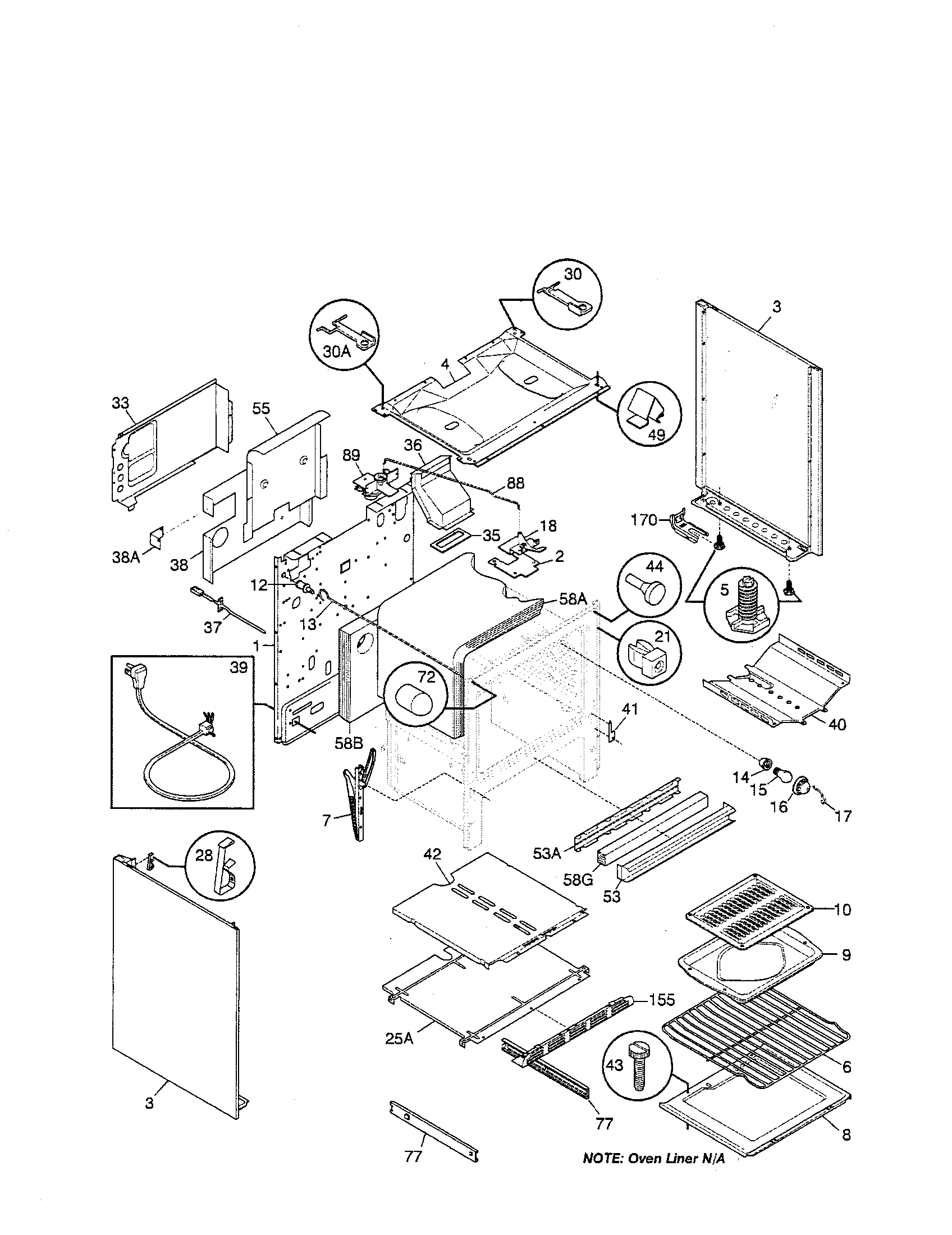 Kenmore 79075727992 body diagram