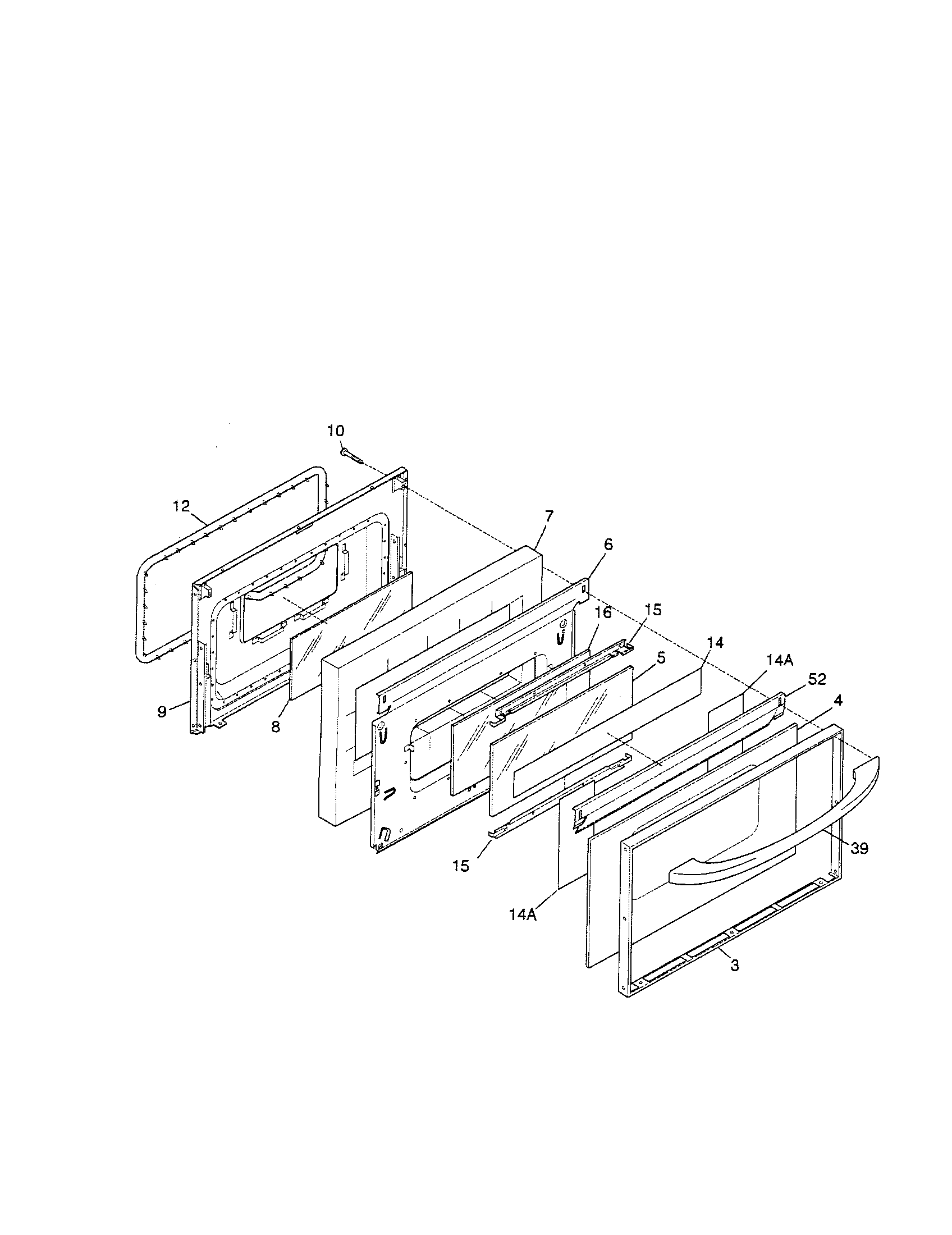 Kenmore 79075727993 door diagram
