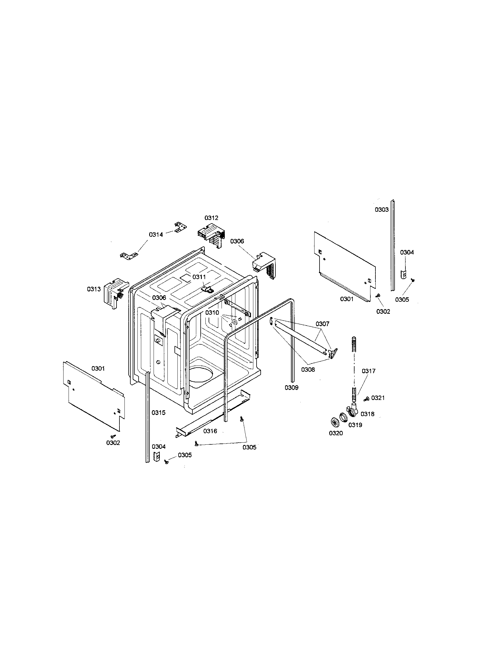 Bosch SHX36L05UC/21 tank diagram