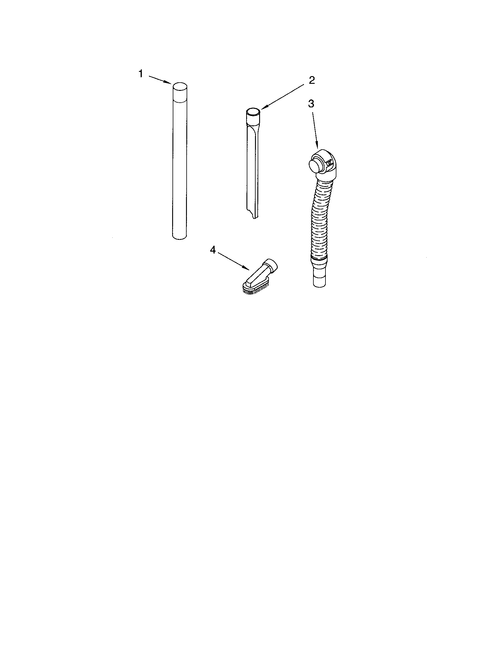 Kenmore 11634721402 hose and attachment diagram