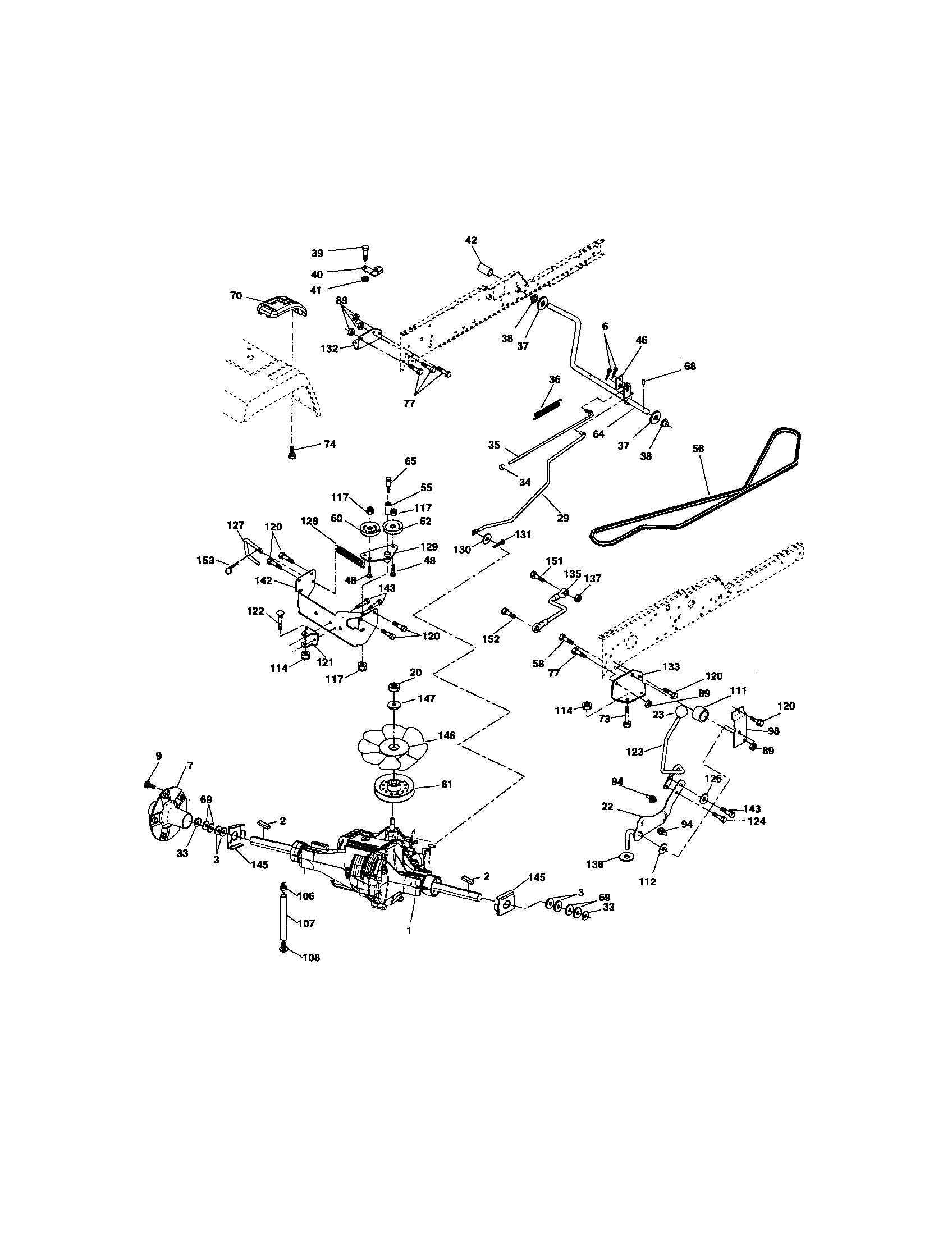 Craftsman 917276221 ground drive diagram