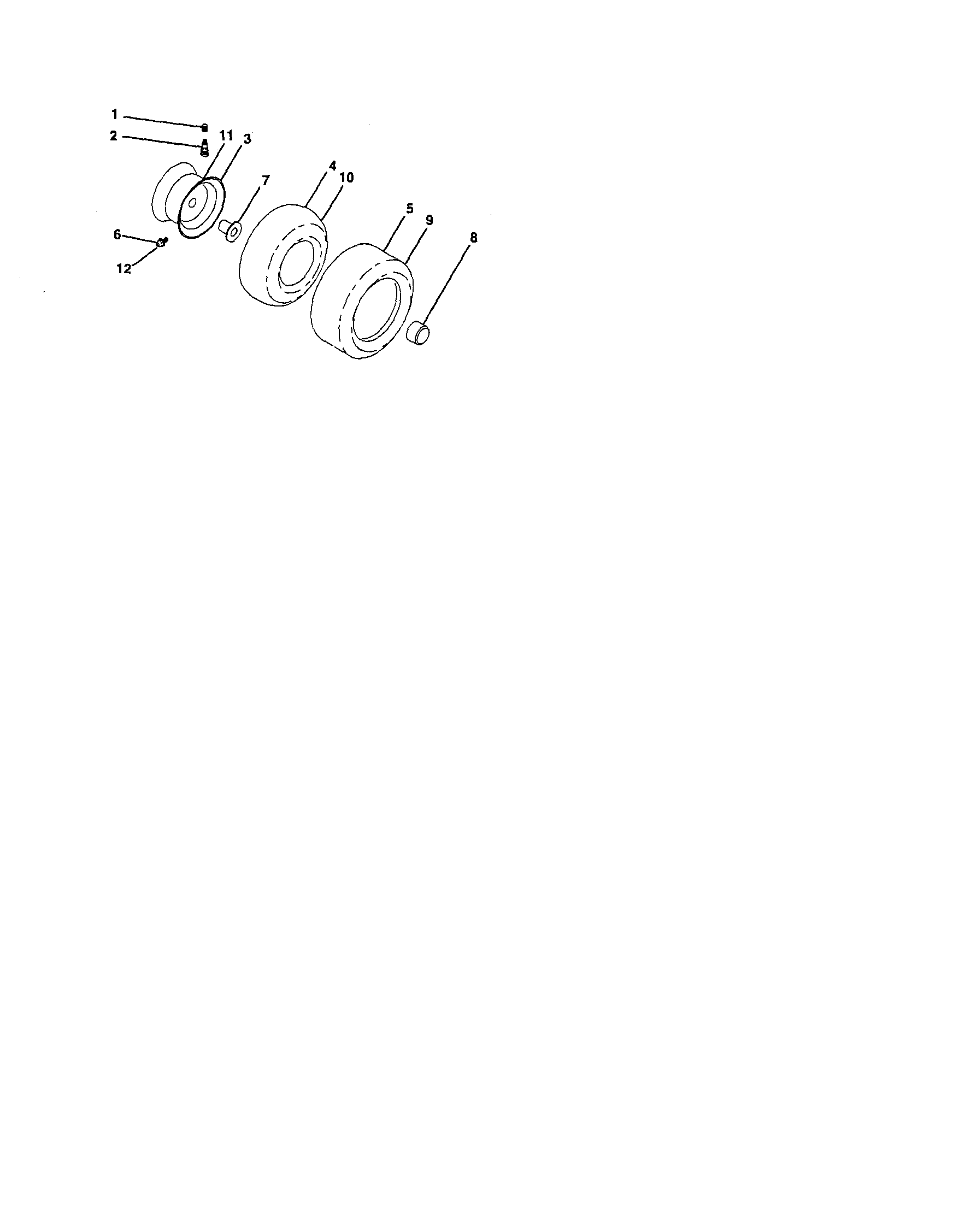 Craftsman 917276221 wheels and tires diagram
