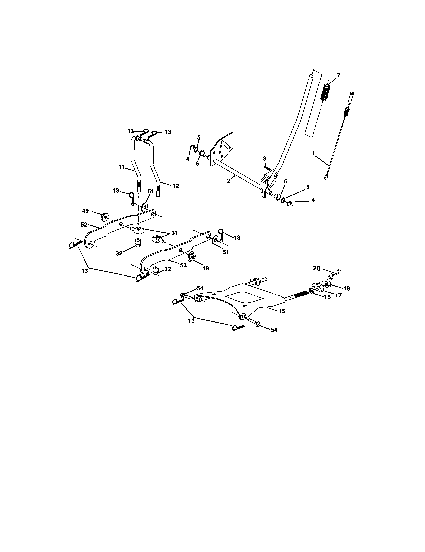 Craftsman 917275702 lift assembly diagram