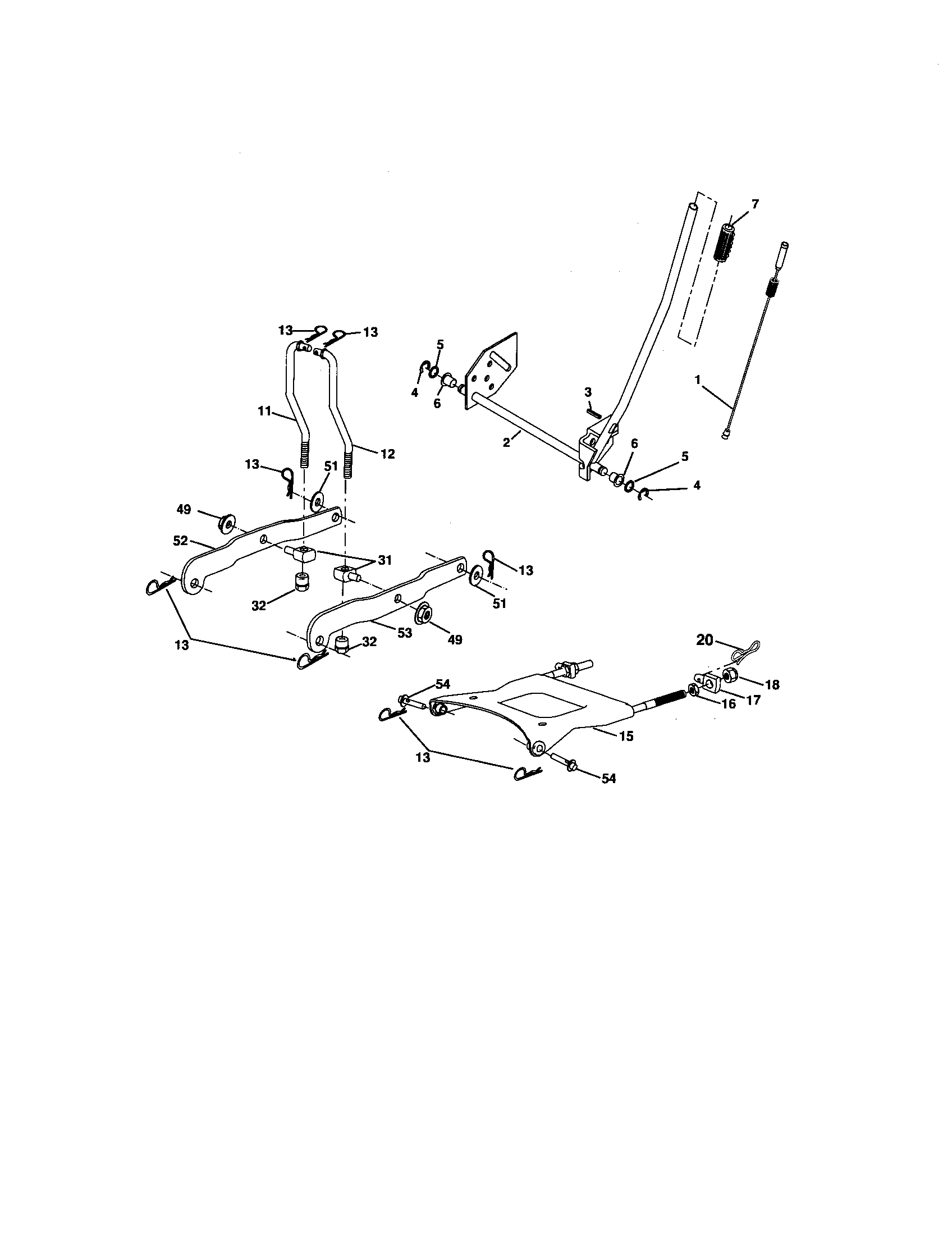 Craftsman 917275902 lift assembly diagram