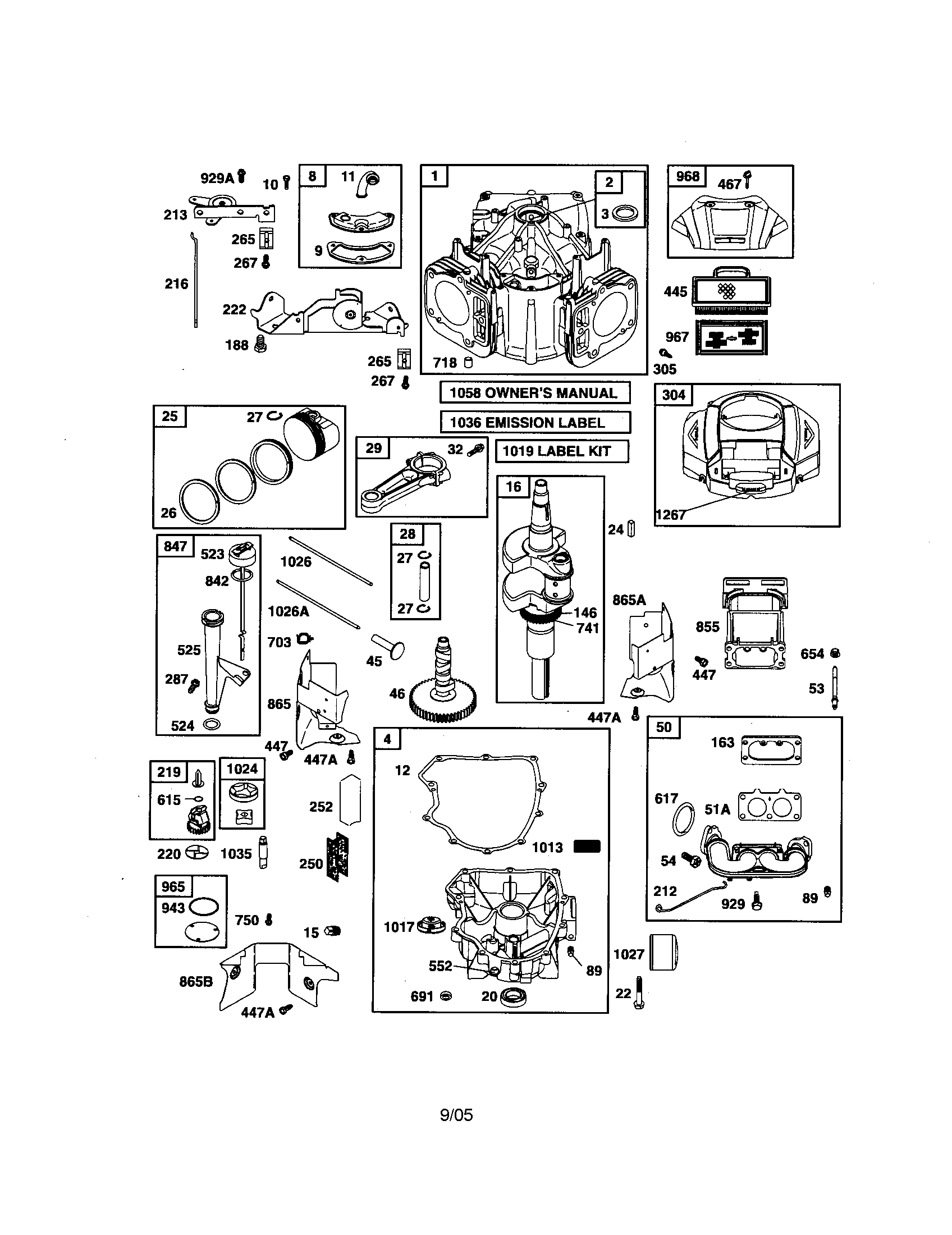Craftsman 917276052 cylinder/crankshaft diagram