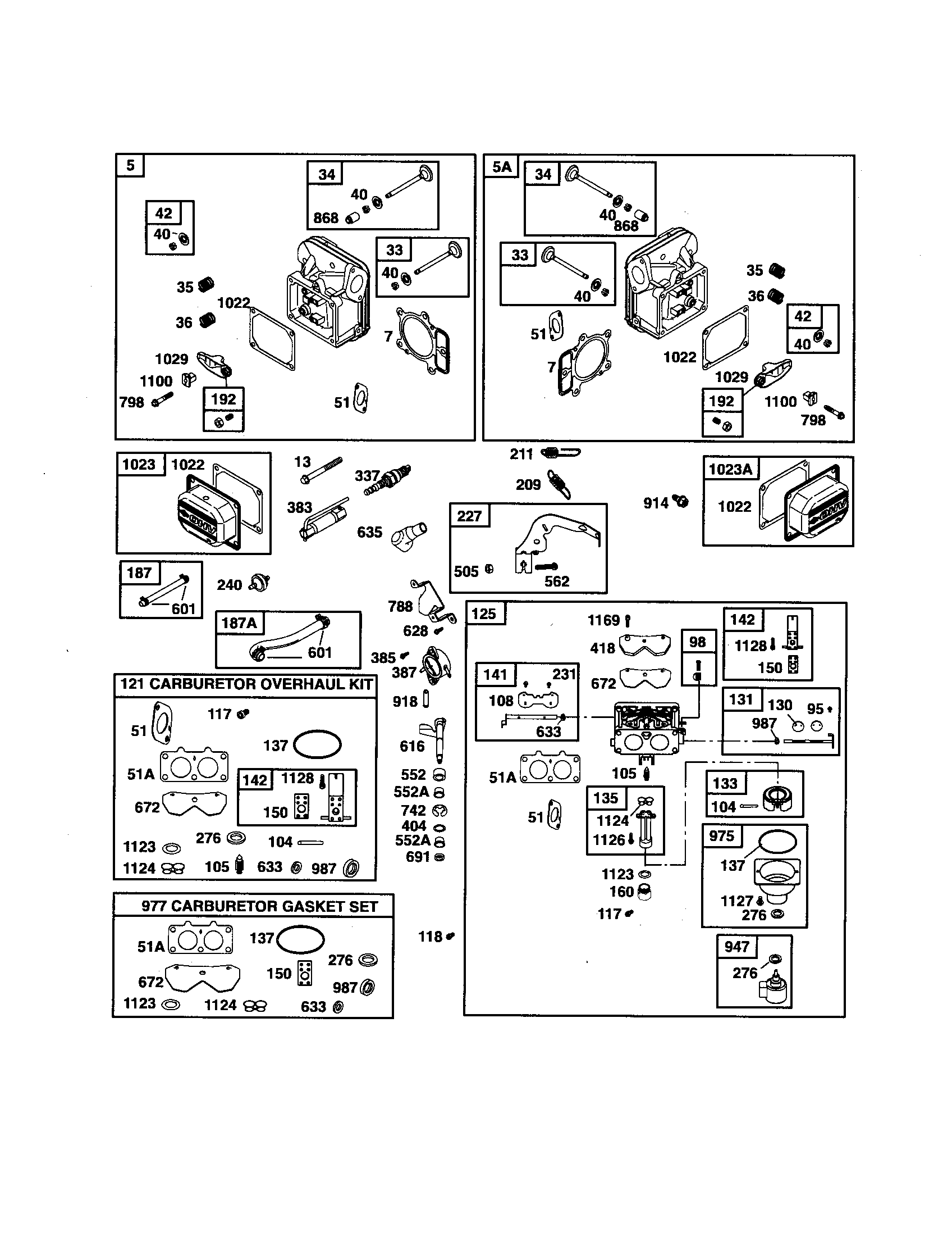 Craftsman 917276052 cylinder-head/carburetor diagram