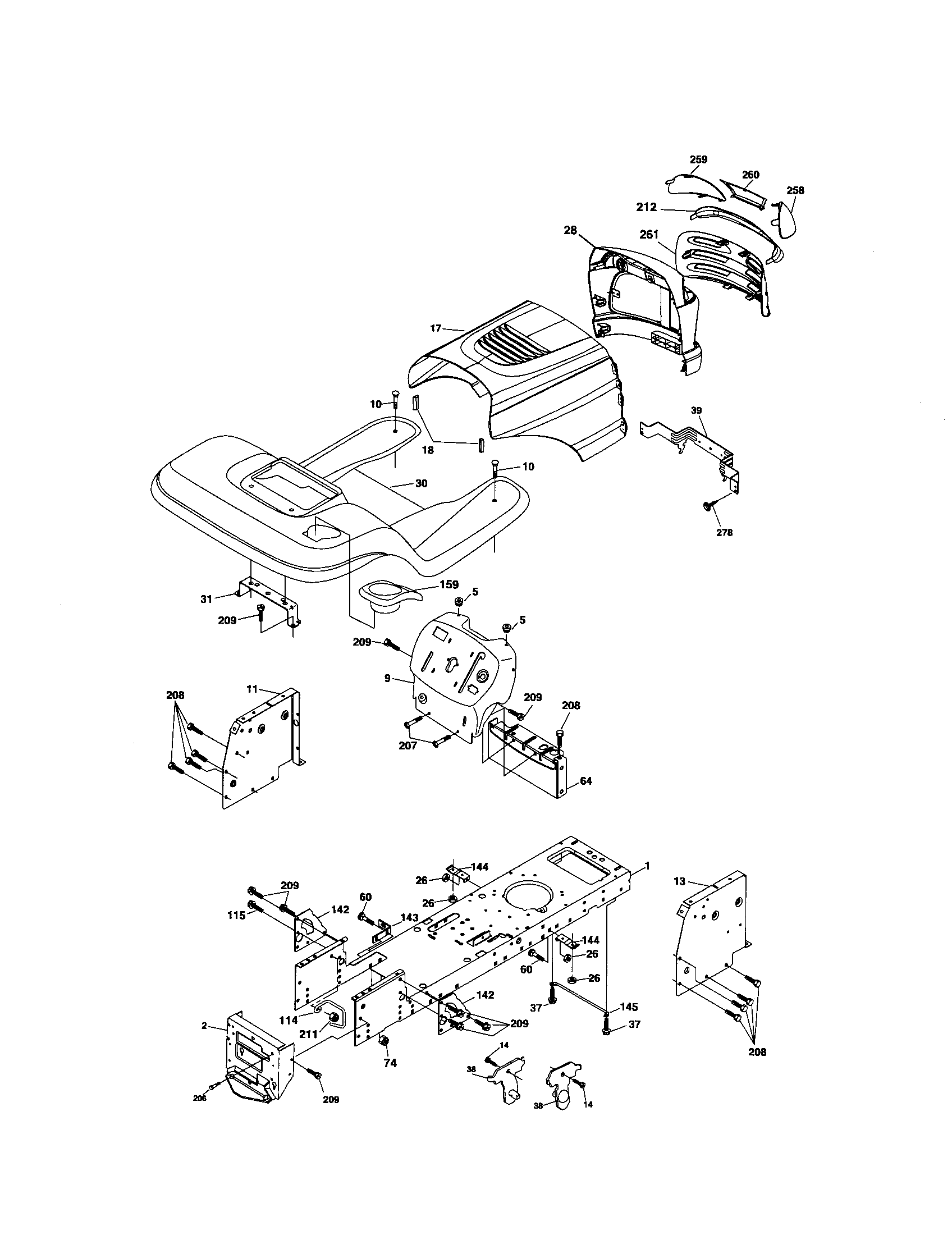 Craftsman 917275753 chassis and enclosures diagram
