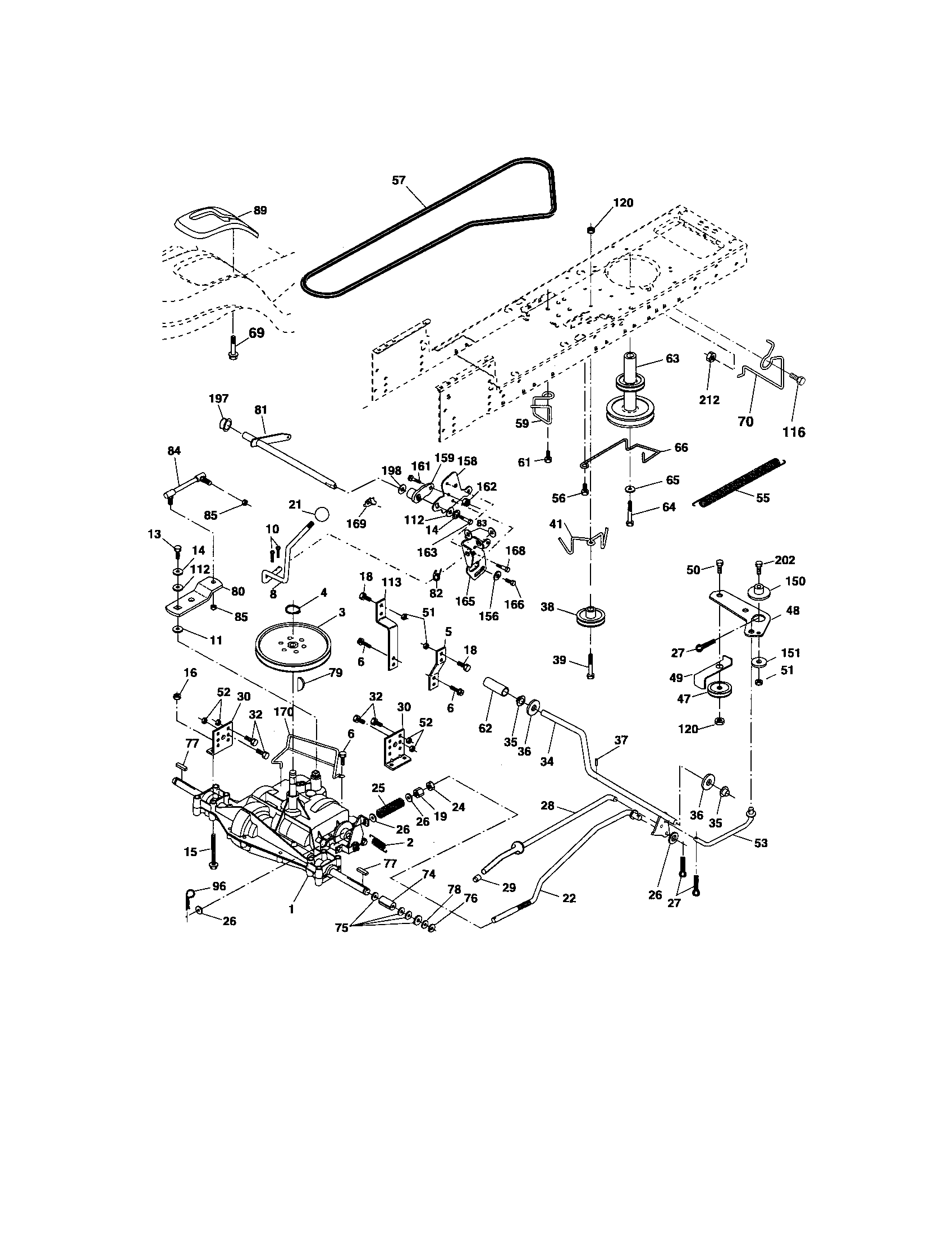 Craftsman 917275753 ground drive diagram