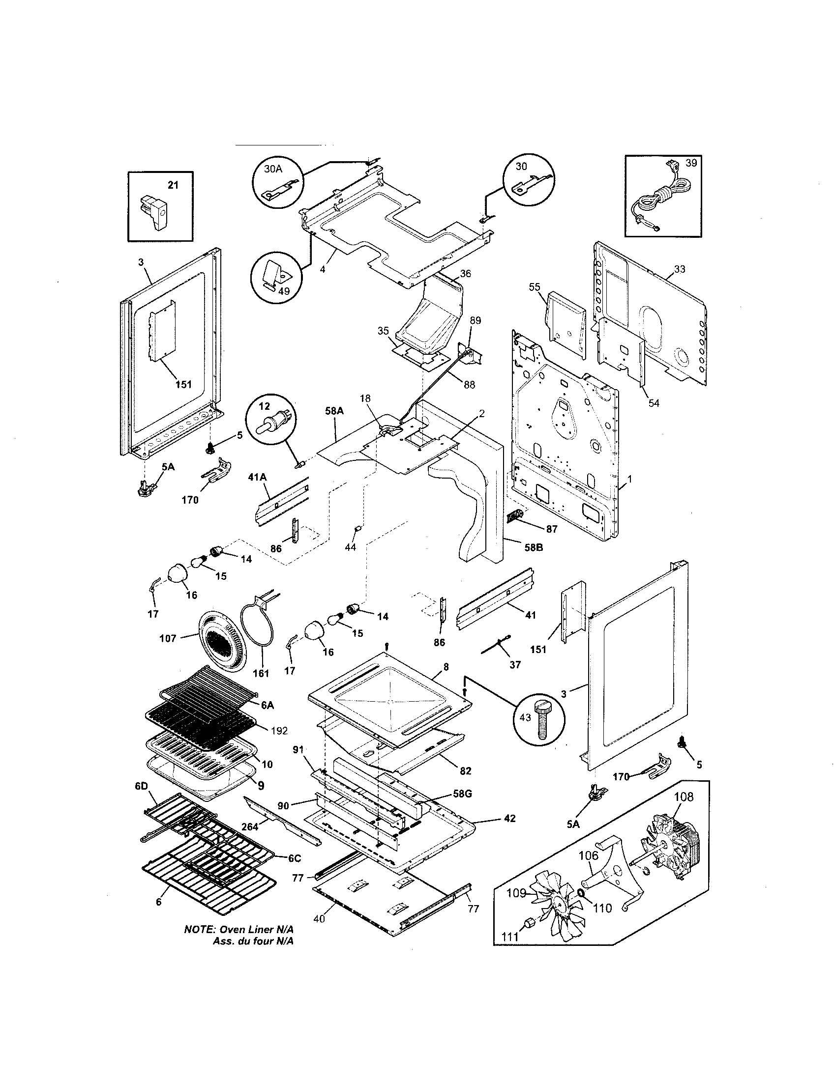 Kenmore Elite 79079363405 body diagram