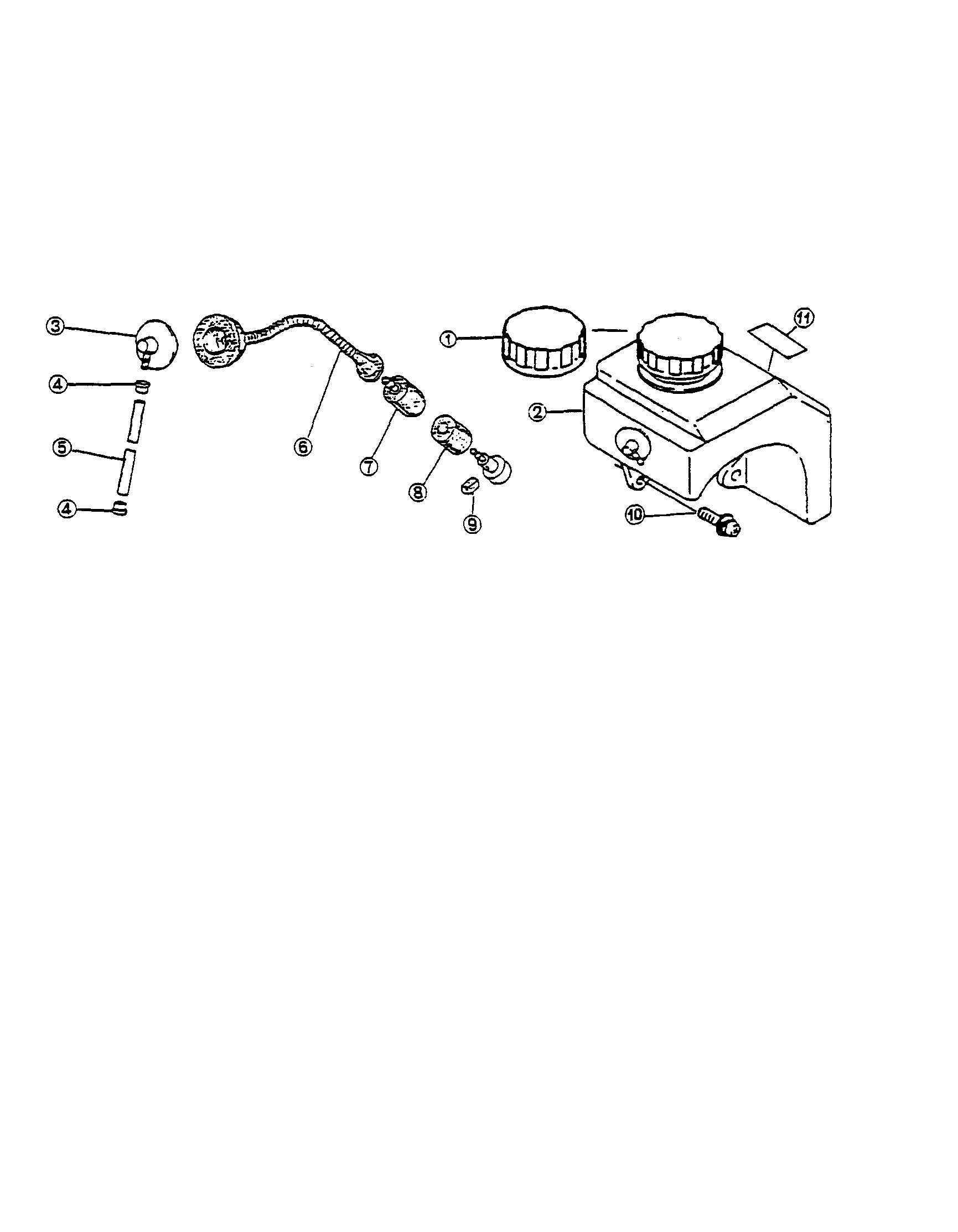Ryobi EH-1930 fuel tank system diagram
