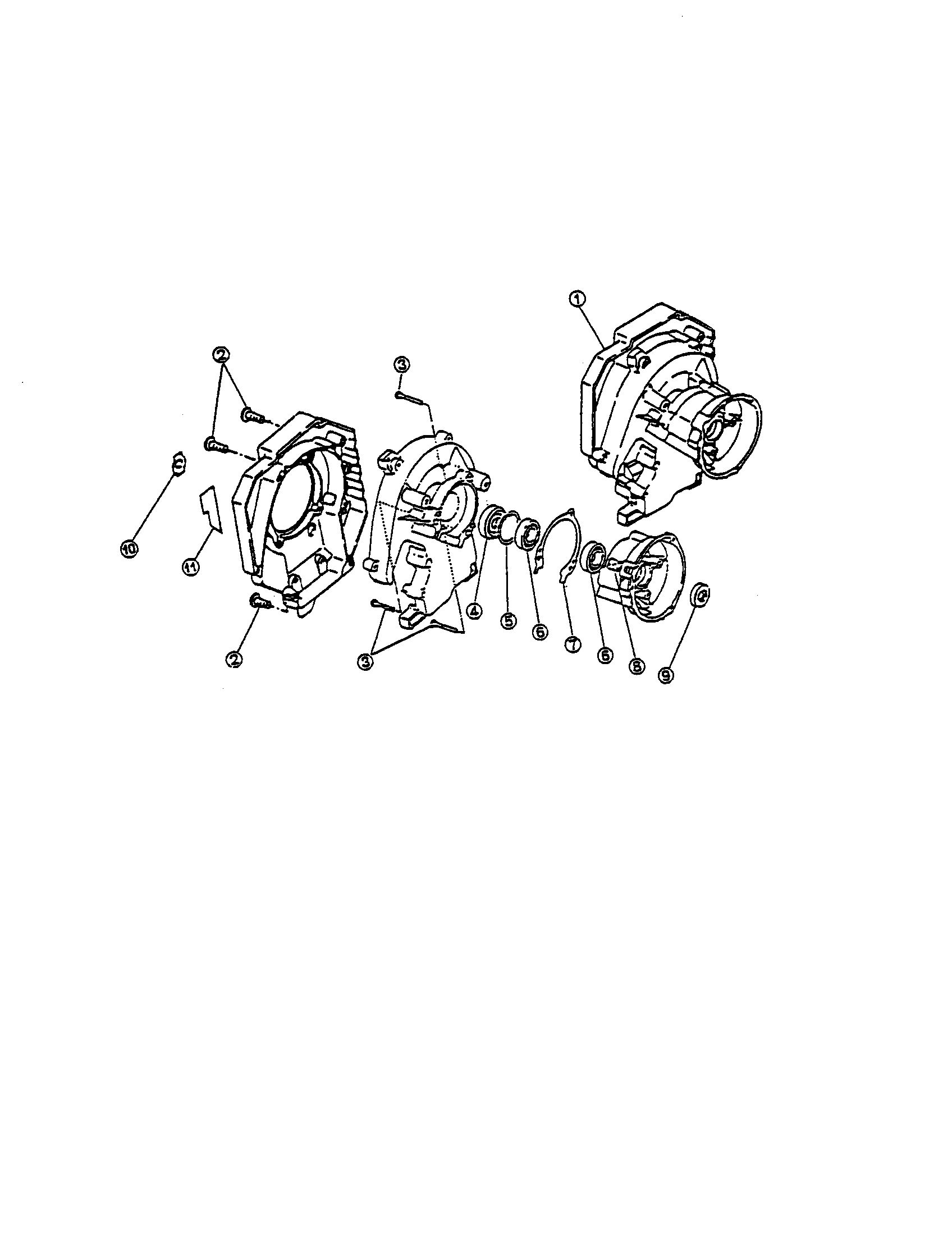 Ryobi ER-160 crankcase system diagram