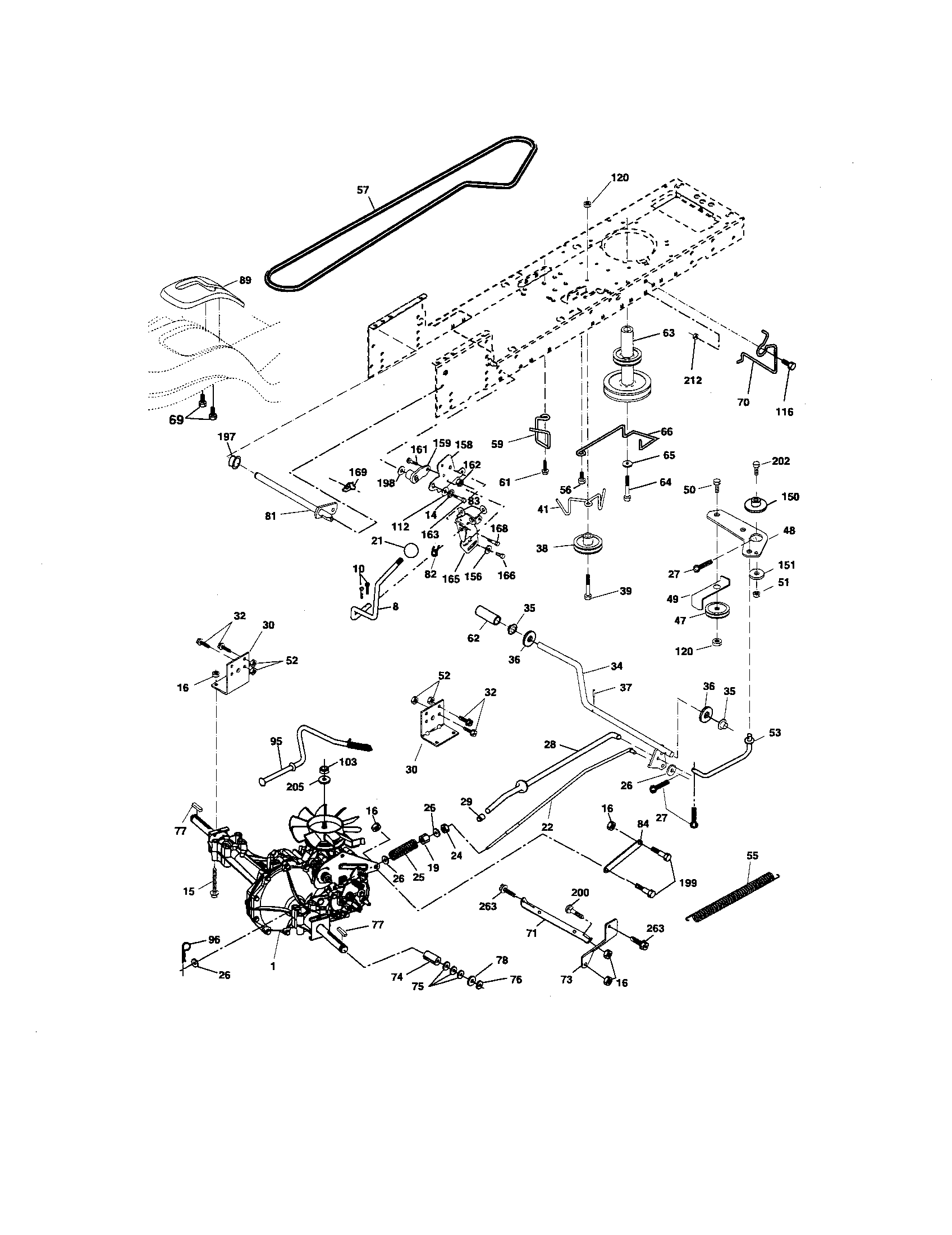 Craftsman 917276400 ground drive diagram